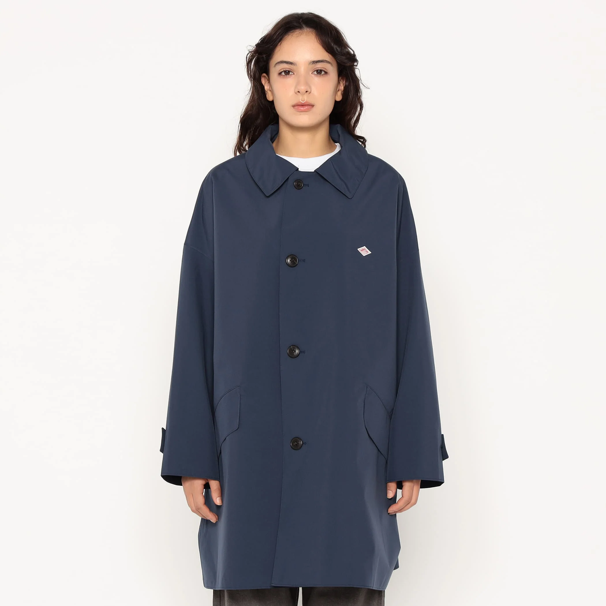 Women's 3-Layer Cloth Hooded Balmacaan Coat - Image 4