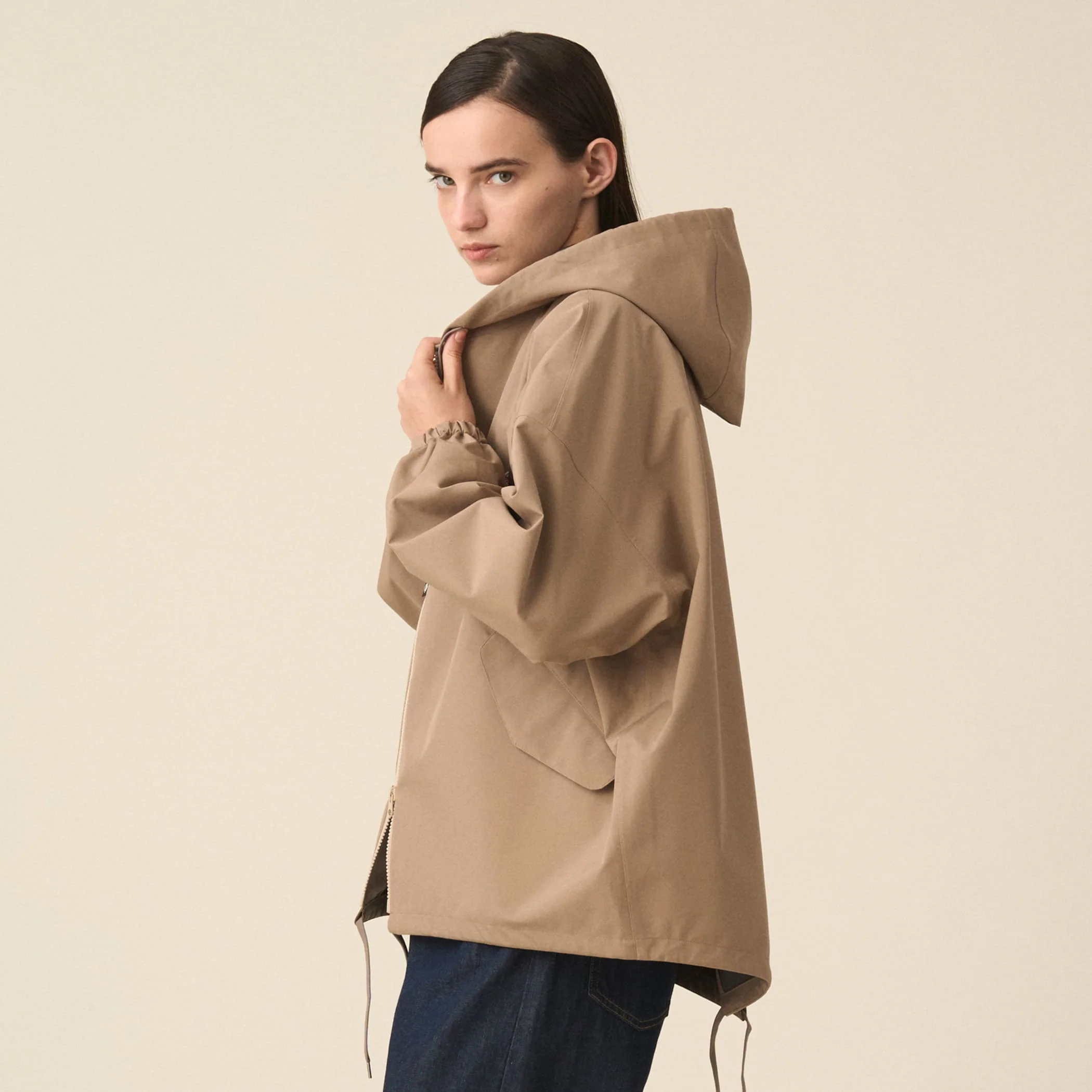 Women's 3-Layer Cloth Hooded Jacket - Image 4
