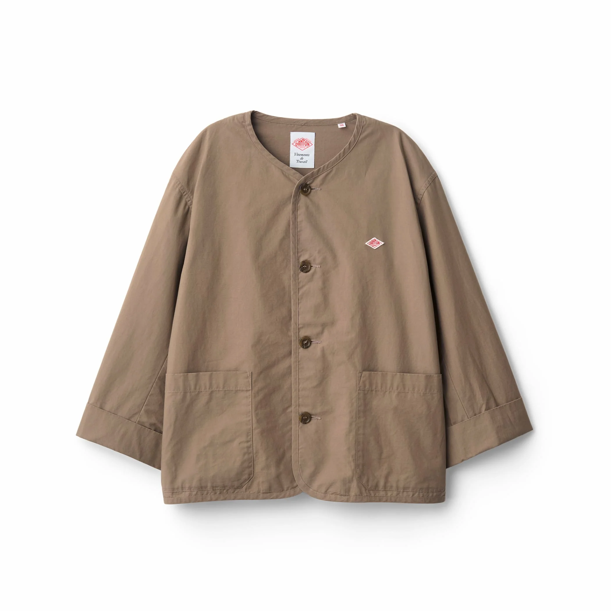 Women's Downproof Collarless Short Jacket