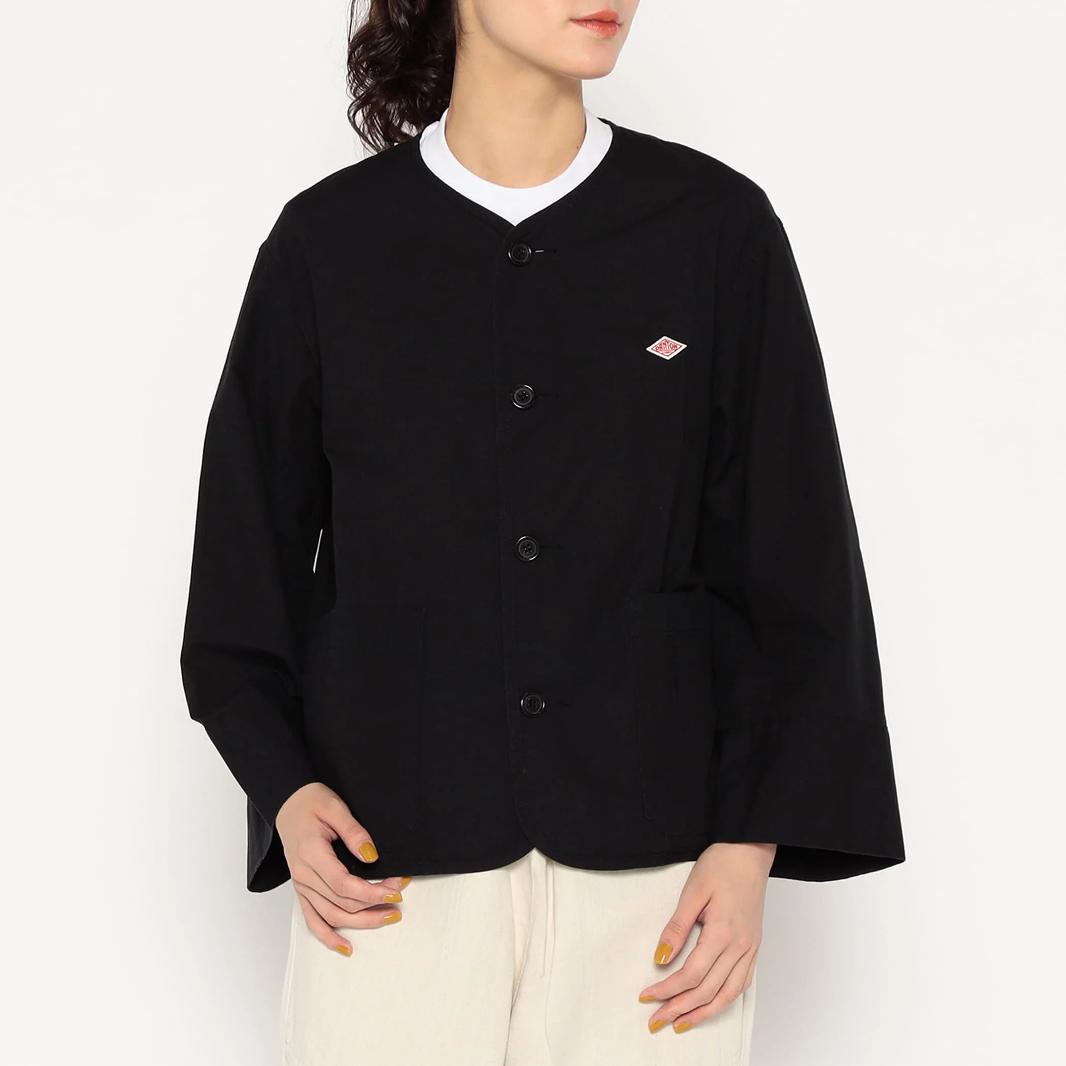 Women's Downproof Collarless Short Jacket - Image 19