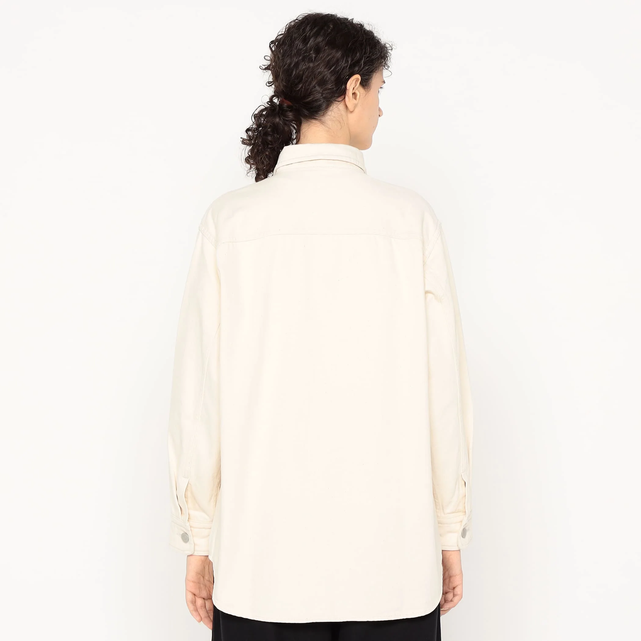 Women's Cotton Drill Shirt Jacket - Image 7
