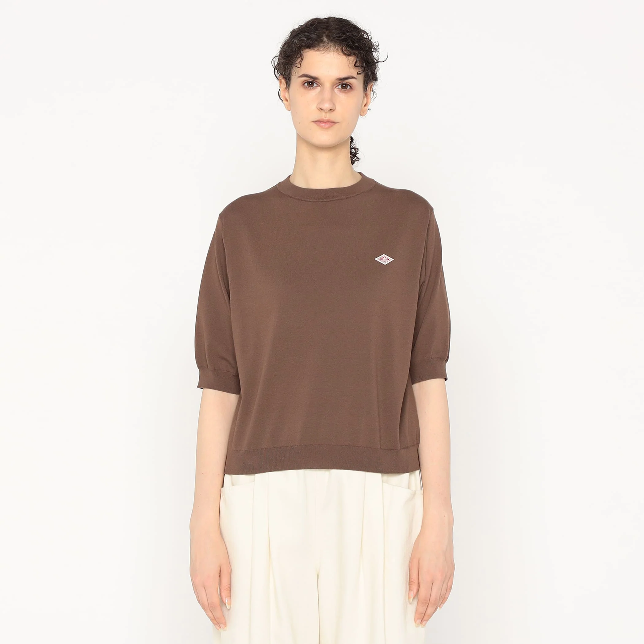Women's Jersey Knit Half Sleeve Crew Neck Pullover - Image 4
