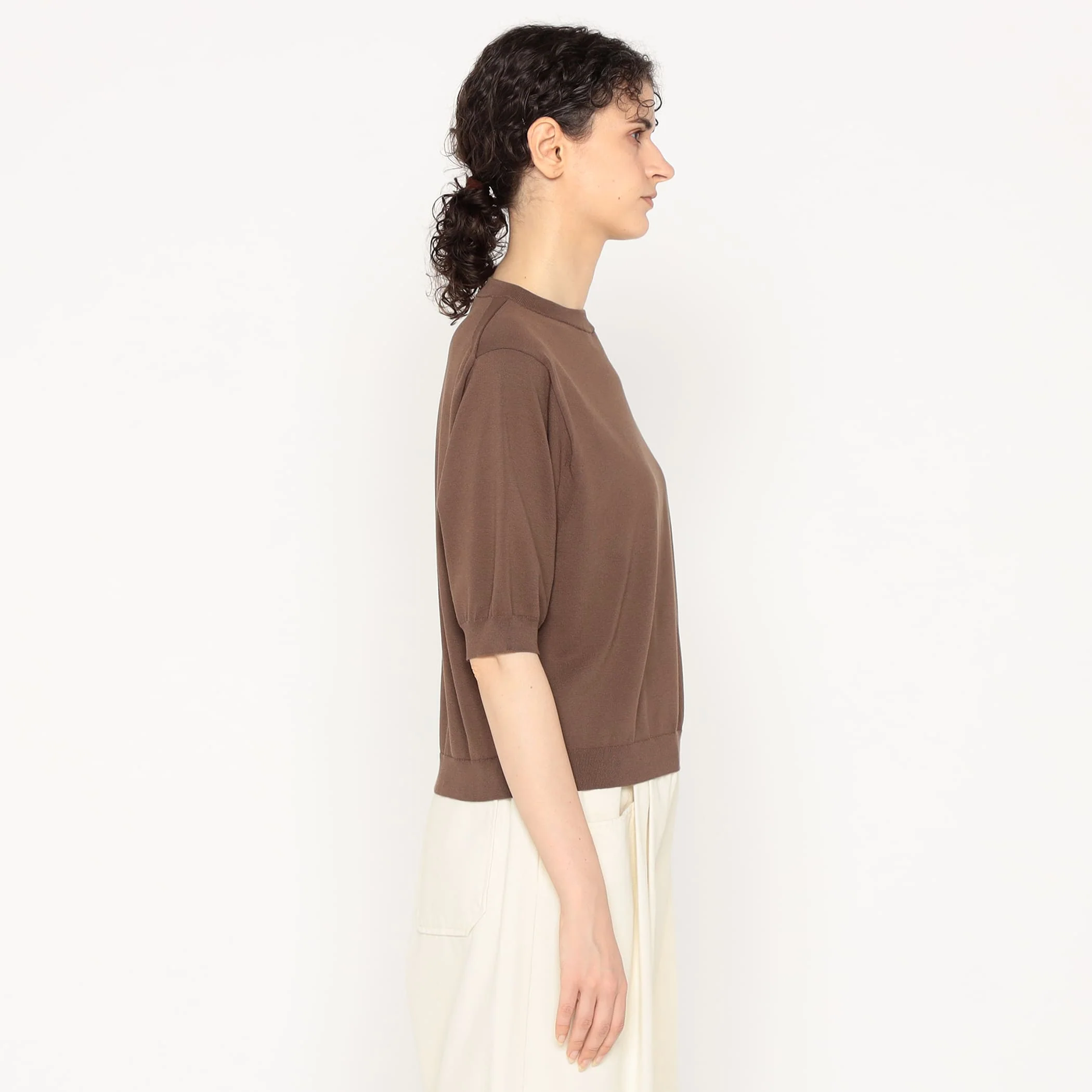 Women's Jersey Knit Half Sleeve Crew Neck Pullover - Image 6