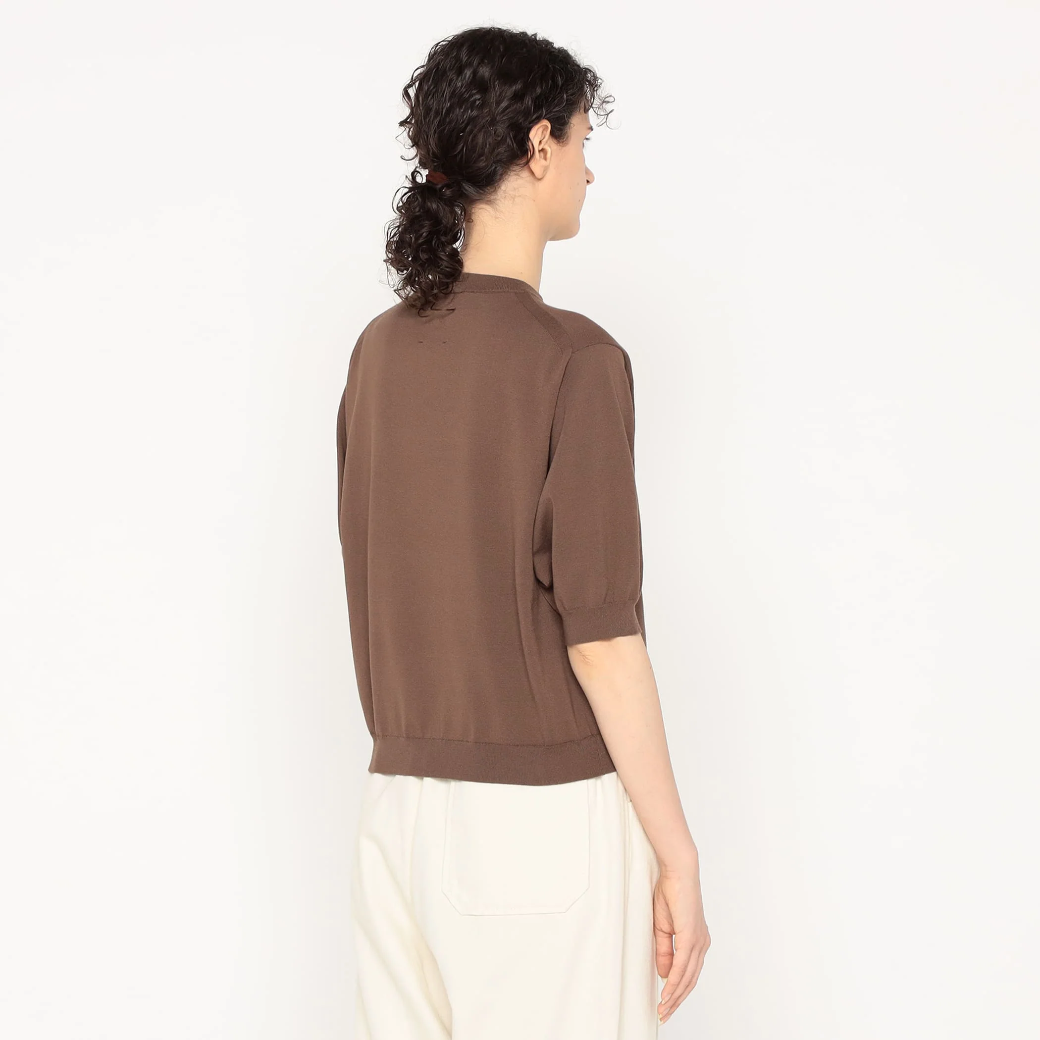 Women's Jersey Knit Half Sleeve Crew Neck Pullover - Image 7