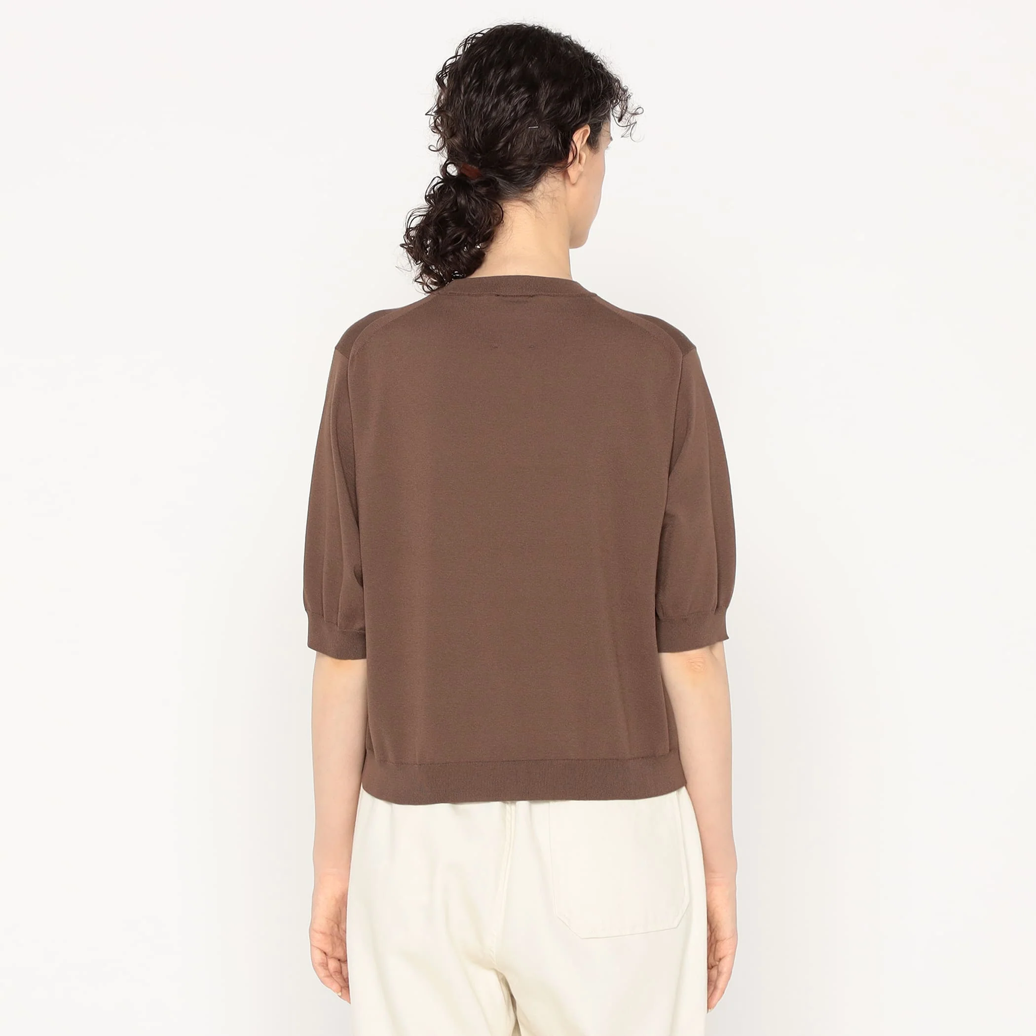 Women's Jersey Knit Half Sleeve Crew Neck Pullover - Image 8