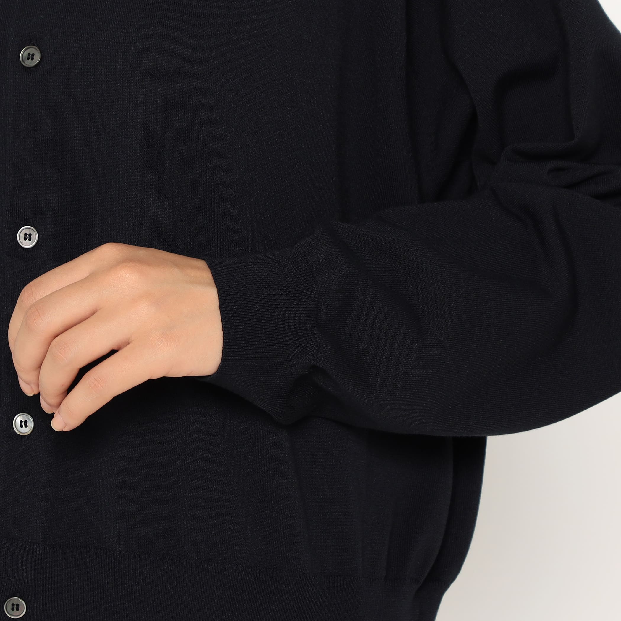 Women's Jersey Knit Crew Neck Cardigan - Image 10