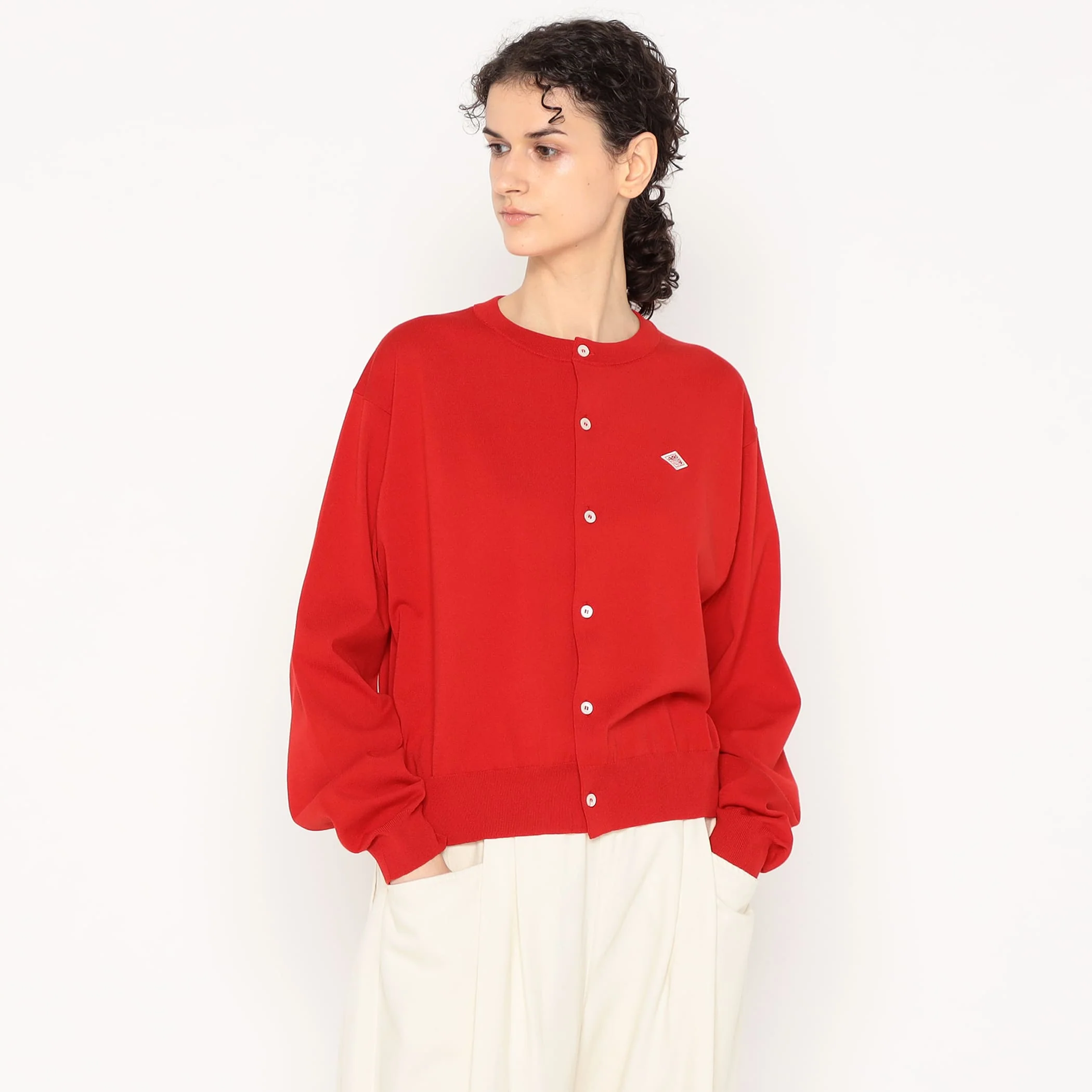 Women's Jersey Knit Crew Neck Cardigan - Image 19