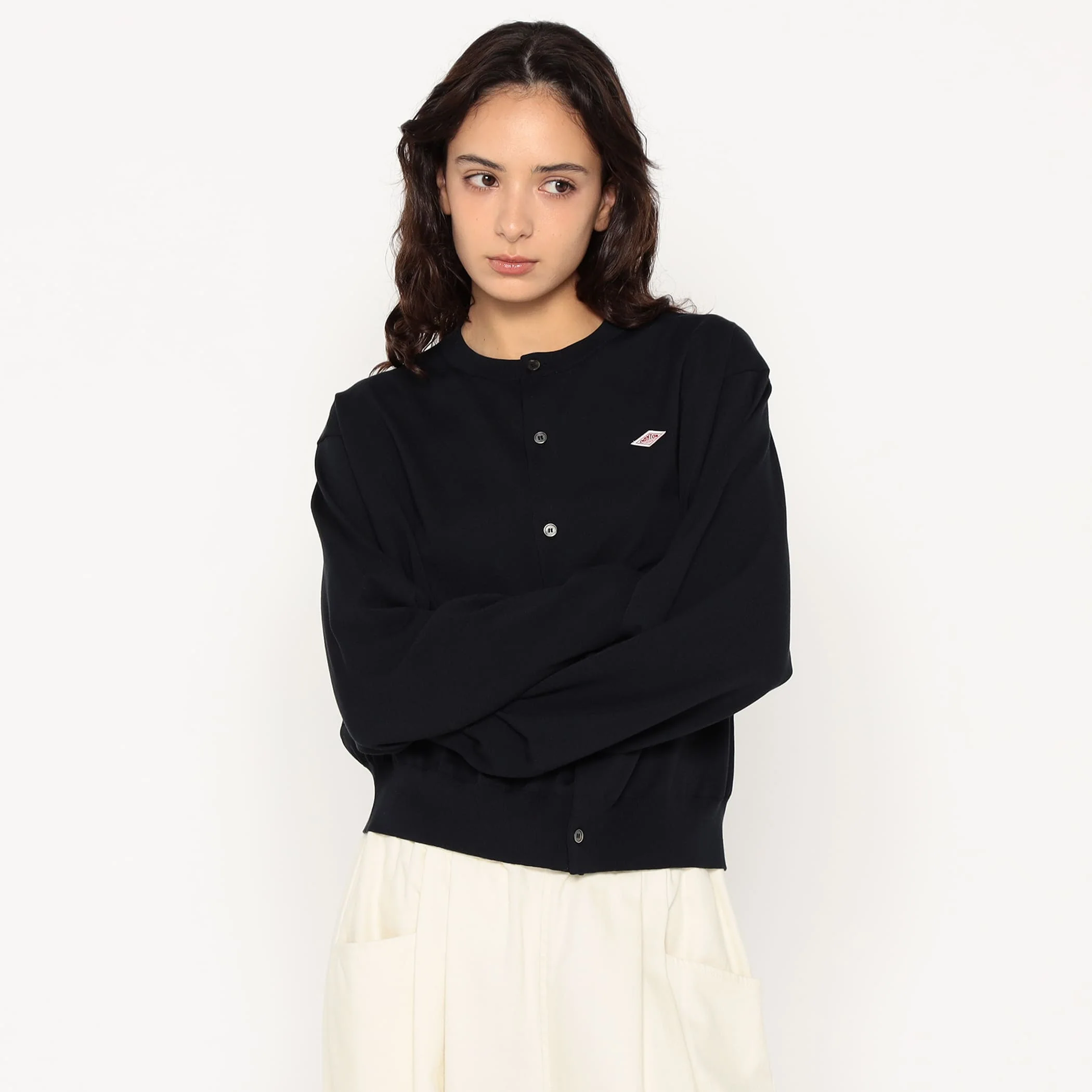 Women's Jersey Knit Crew Neck Cardigan - Image 23