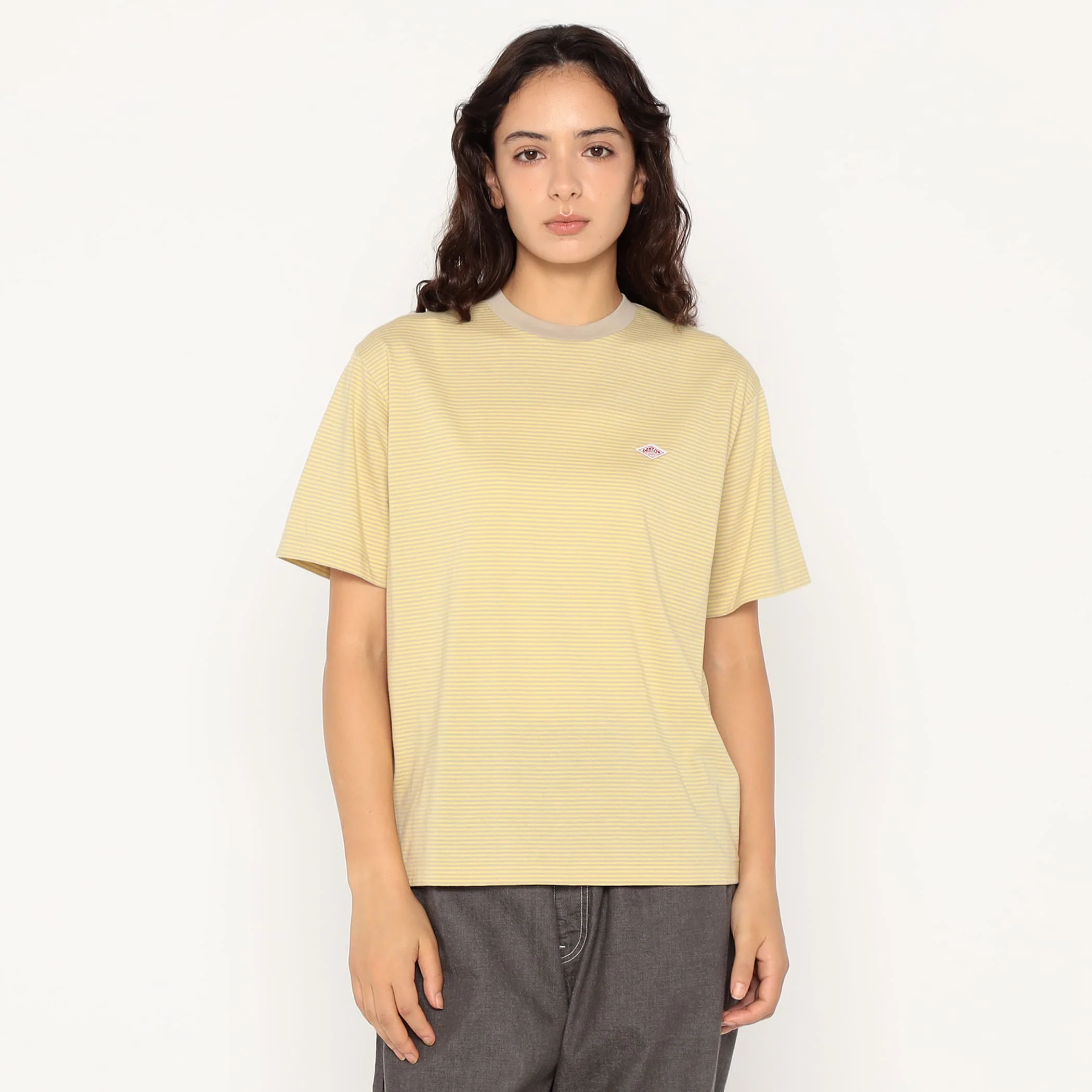 Women's Short Sleeve Inner T-shirt Stripe - Image 14