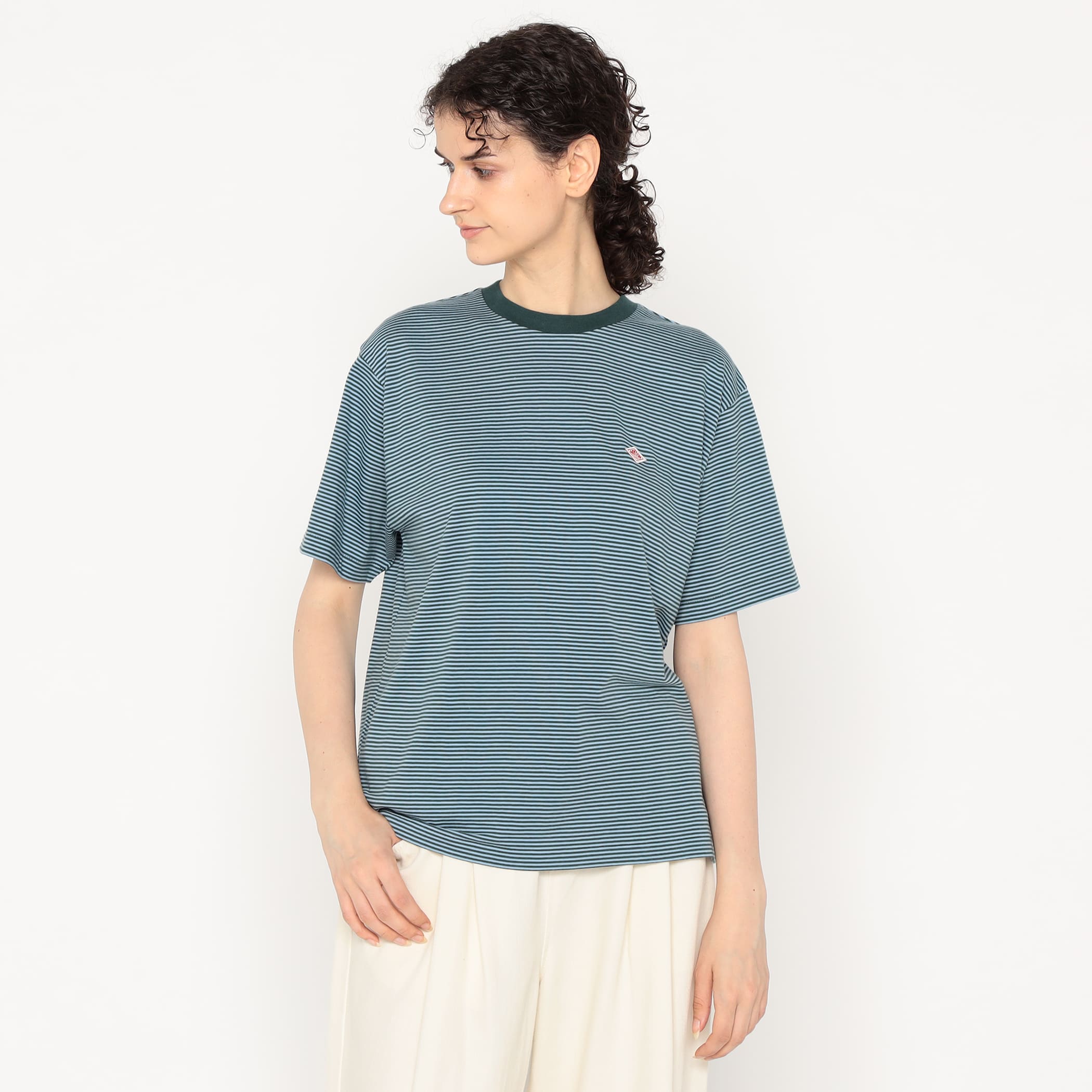 Women's Short Sleeve Inner T-shirt Stripe - Image 18