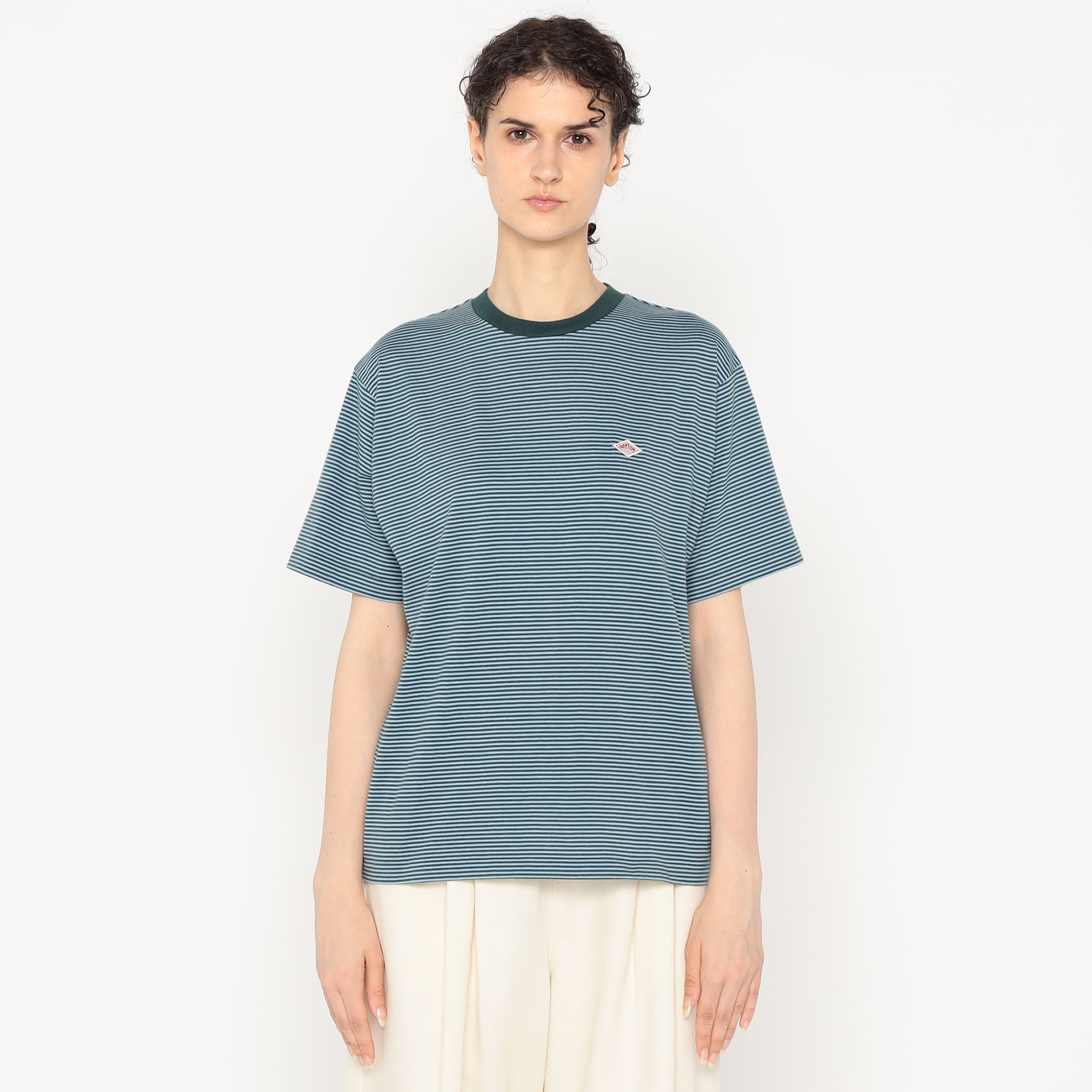 Women's Short Sleeve Inner T-shirt Stripe - Image 3