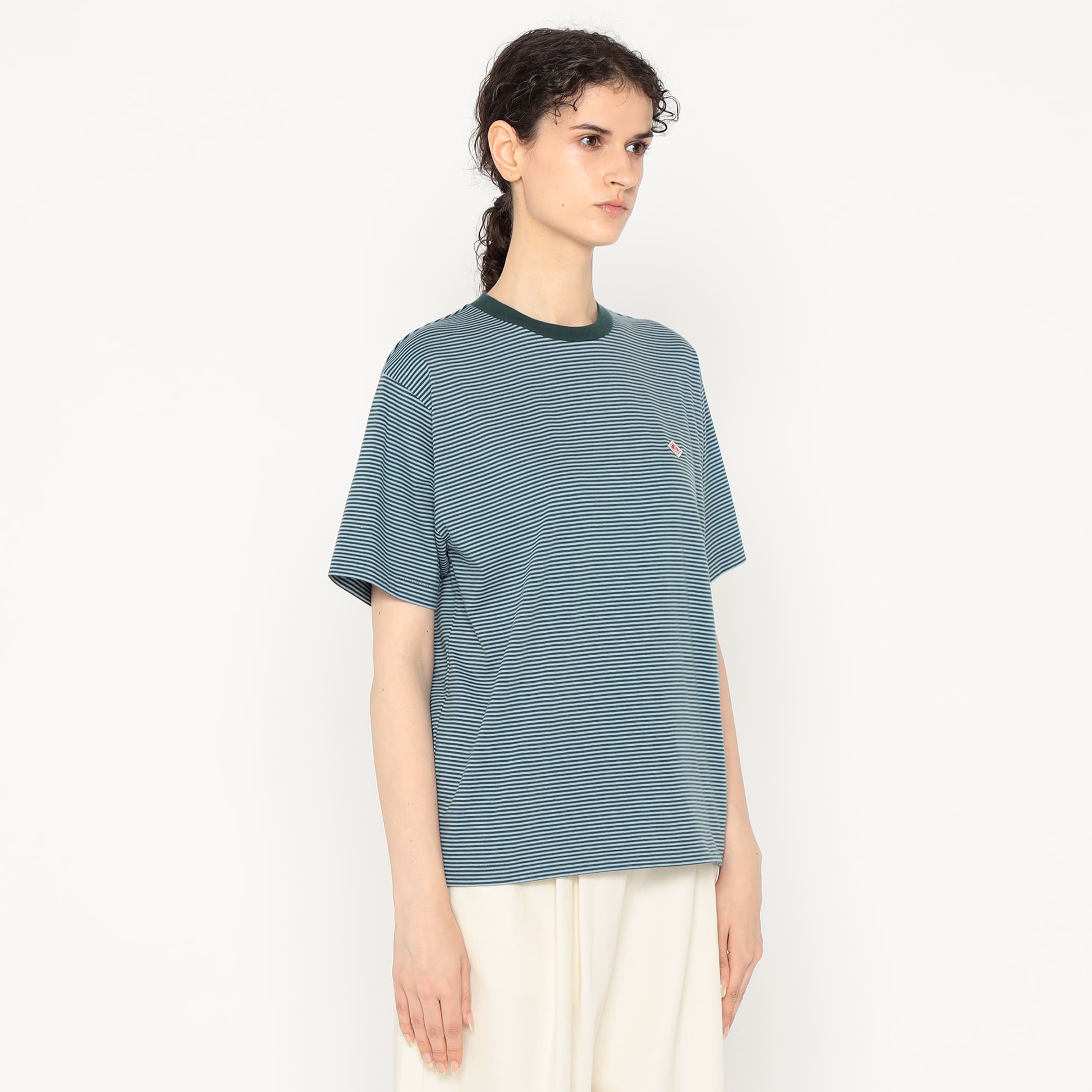 Women's Short Sleeve Inner T-shirt Stripe - Image 4