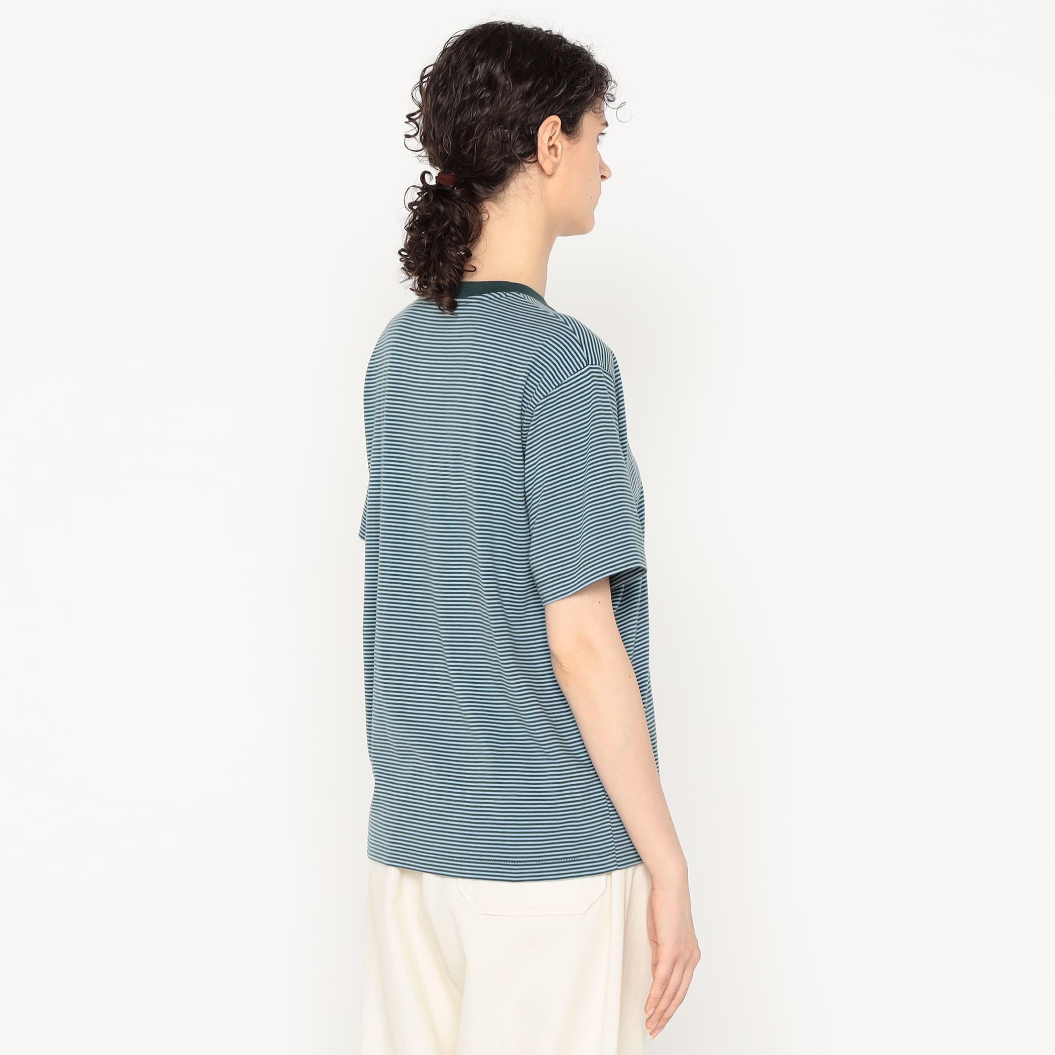Women's Short Sleeve Inner T-shirt Stripe - Image 7