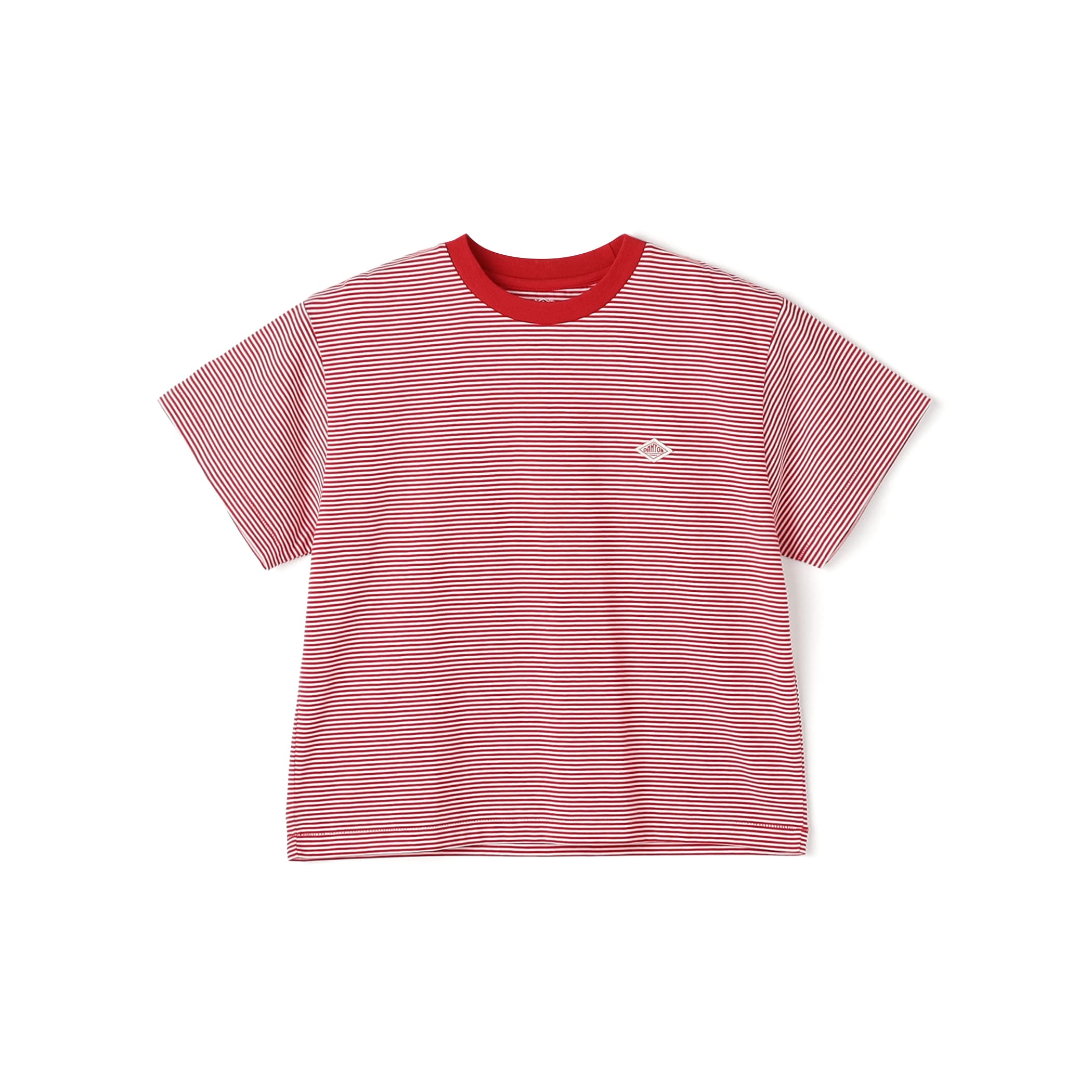 Women's Short Sleeve Cropped T-shirt Stripe - Image 17