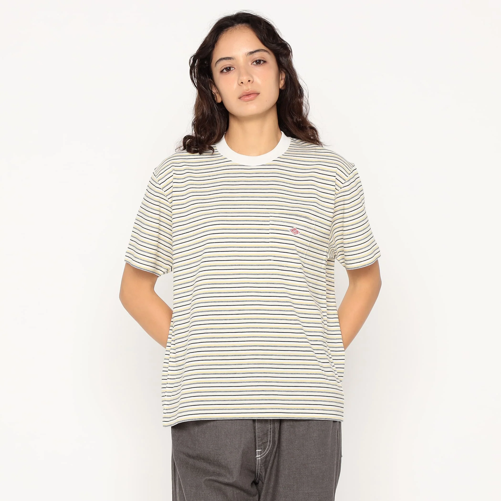 Women's Short Sleeve Pocket T-shirt Stripe - Image 15
