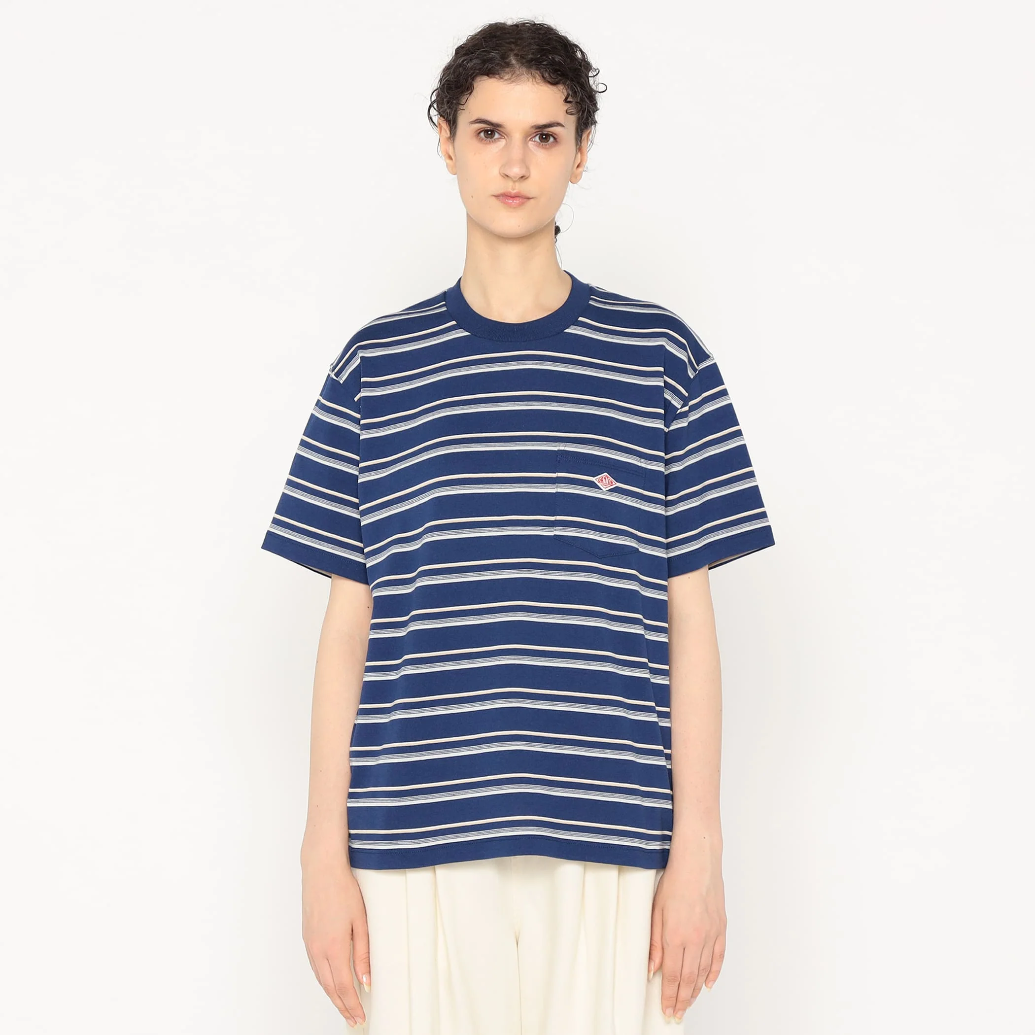 Women's Short Sleeve Pocket T-shirt Stripe - Image 3