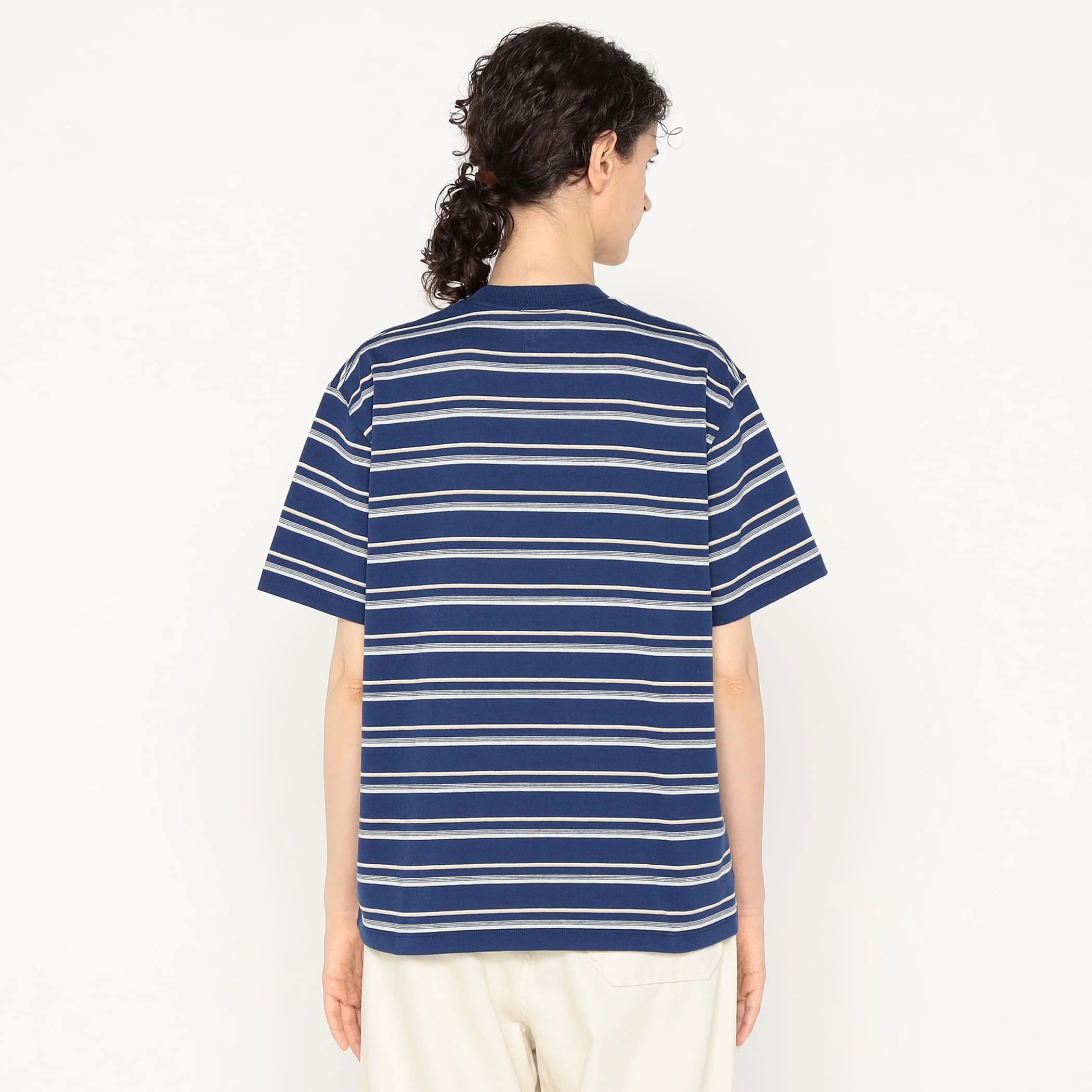 Women's Short Sleeve Pocket T-shirt Stripe - Image 7