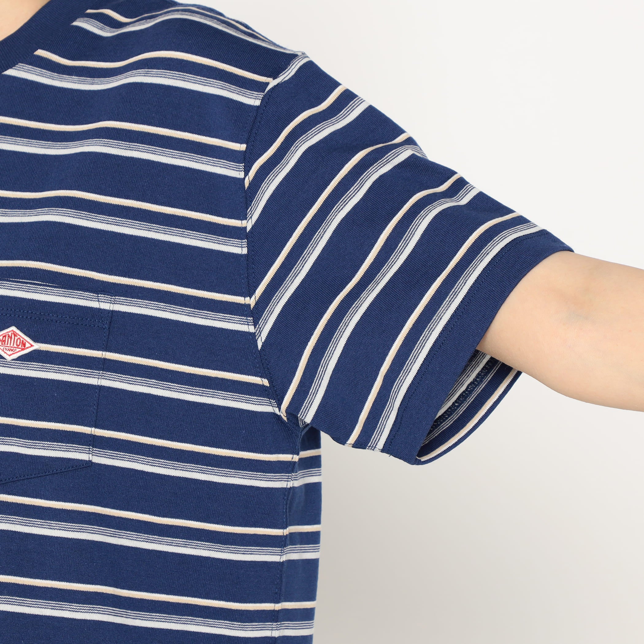 Women's Short Sleeve Pocket T-shirt Stripe - Image 9