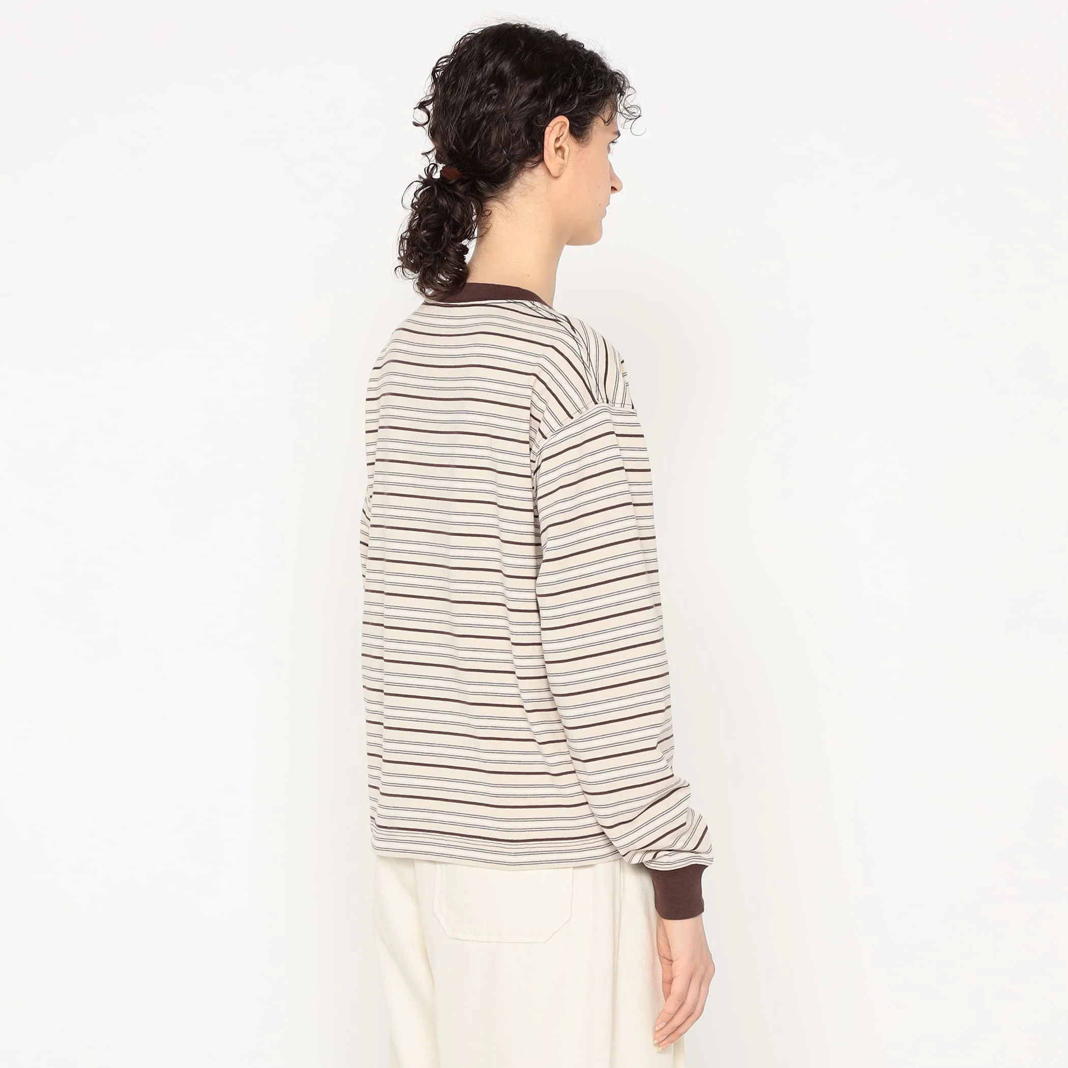 Women's Long Sleeve T-shirt Stripe - Image 7