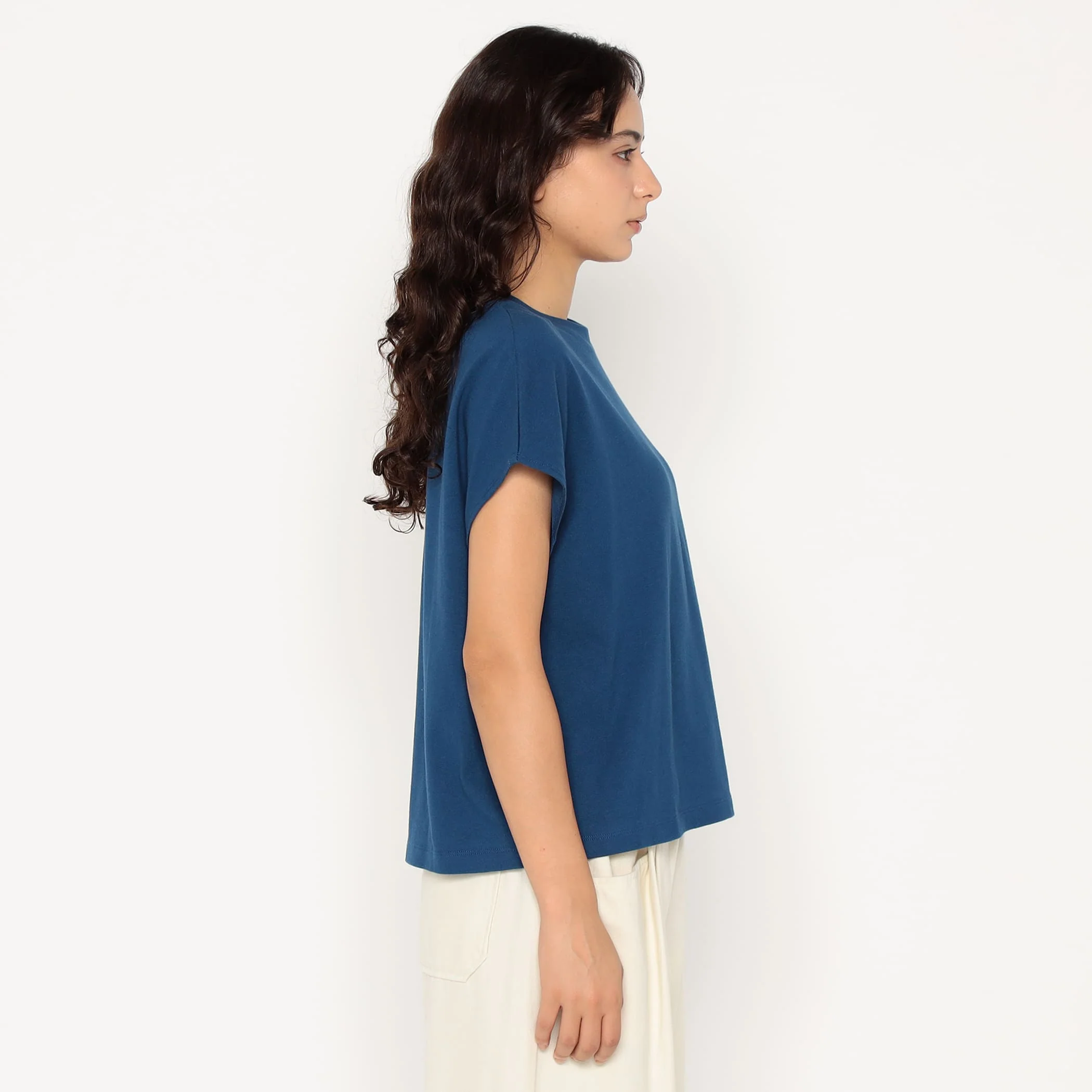 Women's Cotton Jersey Dolman Short T-shirt - Image 5