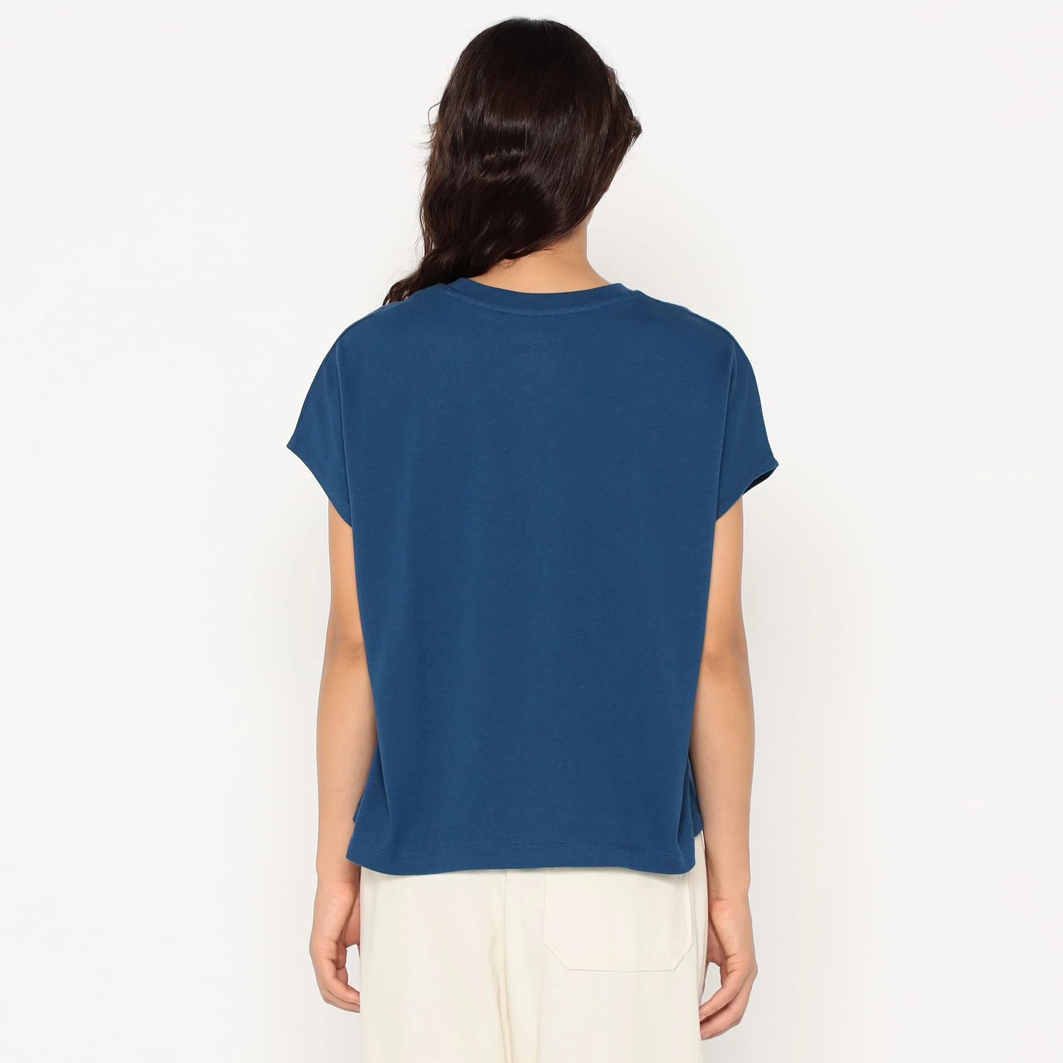 Women's Cotton Jersey Dolman Short T-shirt - Image 7