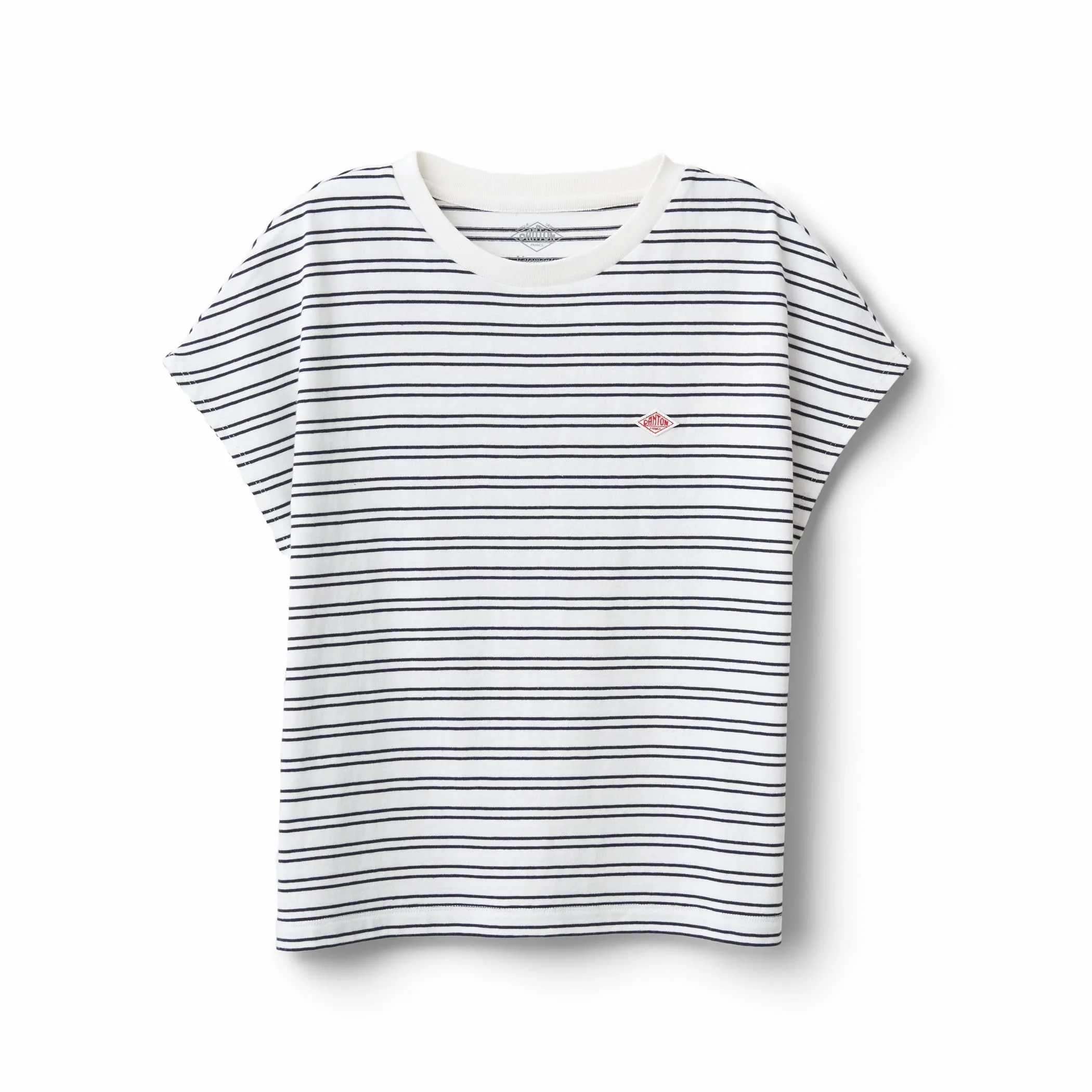 Women's Cotton Jersey Dolman Short T-shirt Stripe