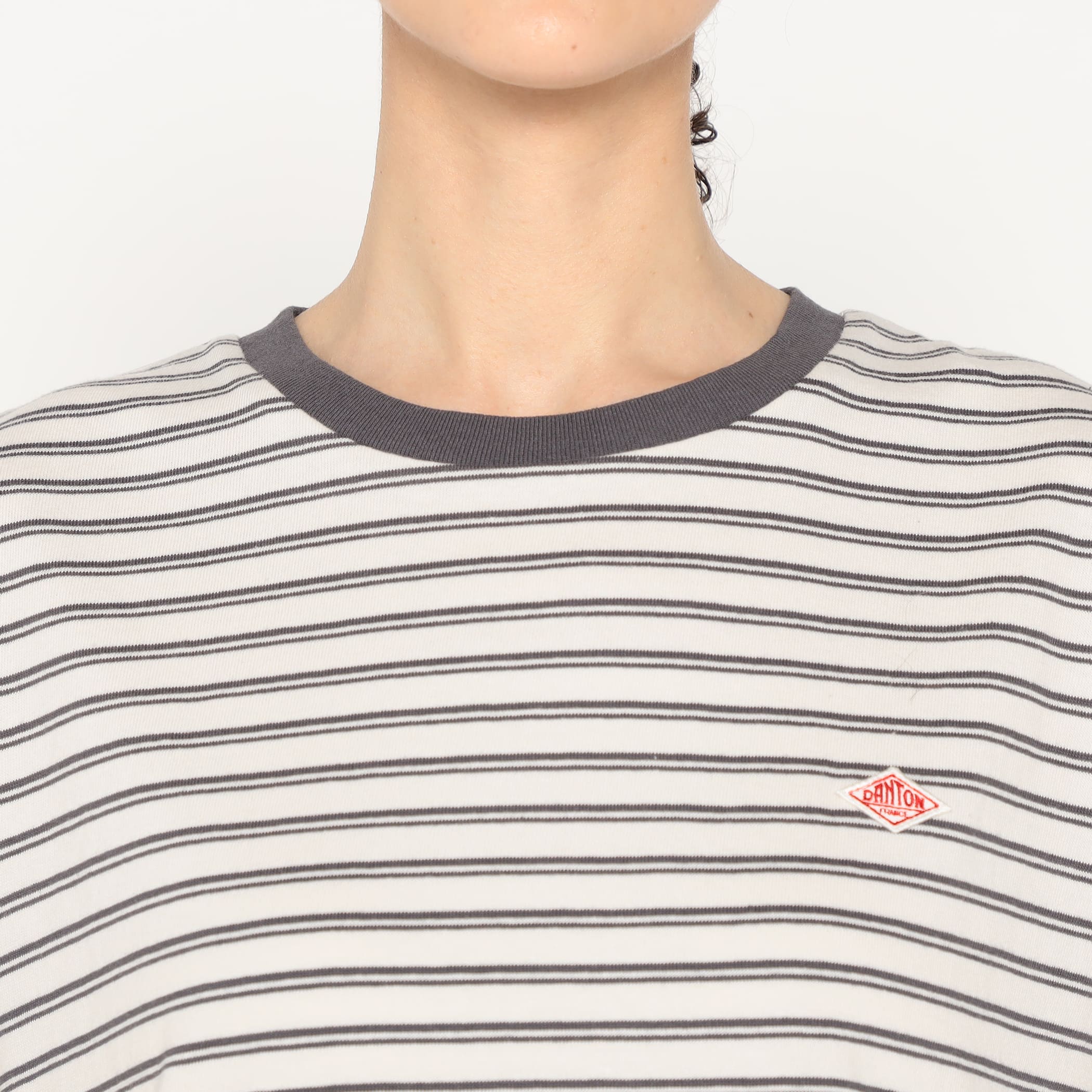 Women's Cotton Jersey Dolman Short T-shirt Stripe - Image 8
