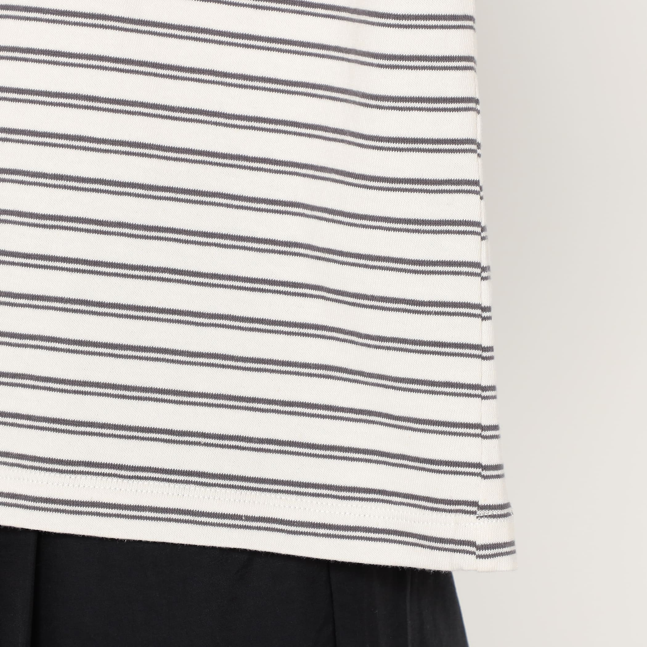 Women's Cotton Jersey Dolman Short T-shirt Stripe - Image 9