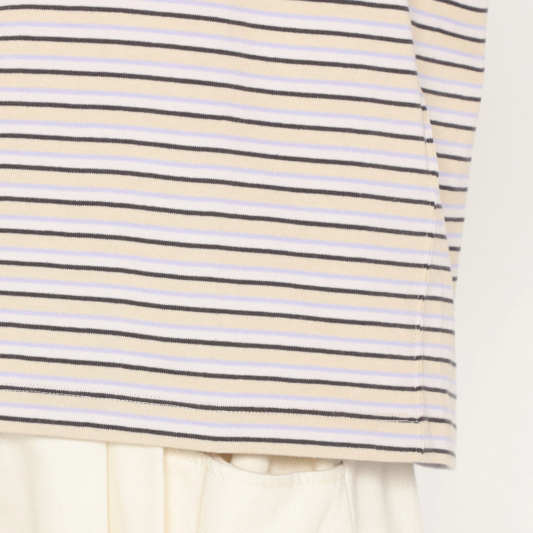 Women's Cotton Jersey Short T-shirt Stripe - Image 11