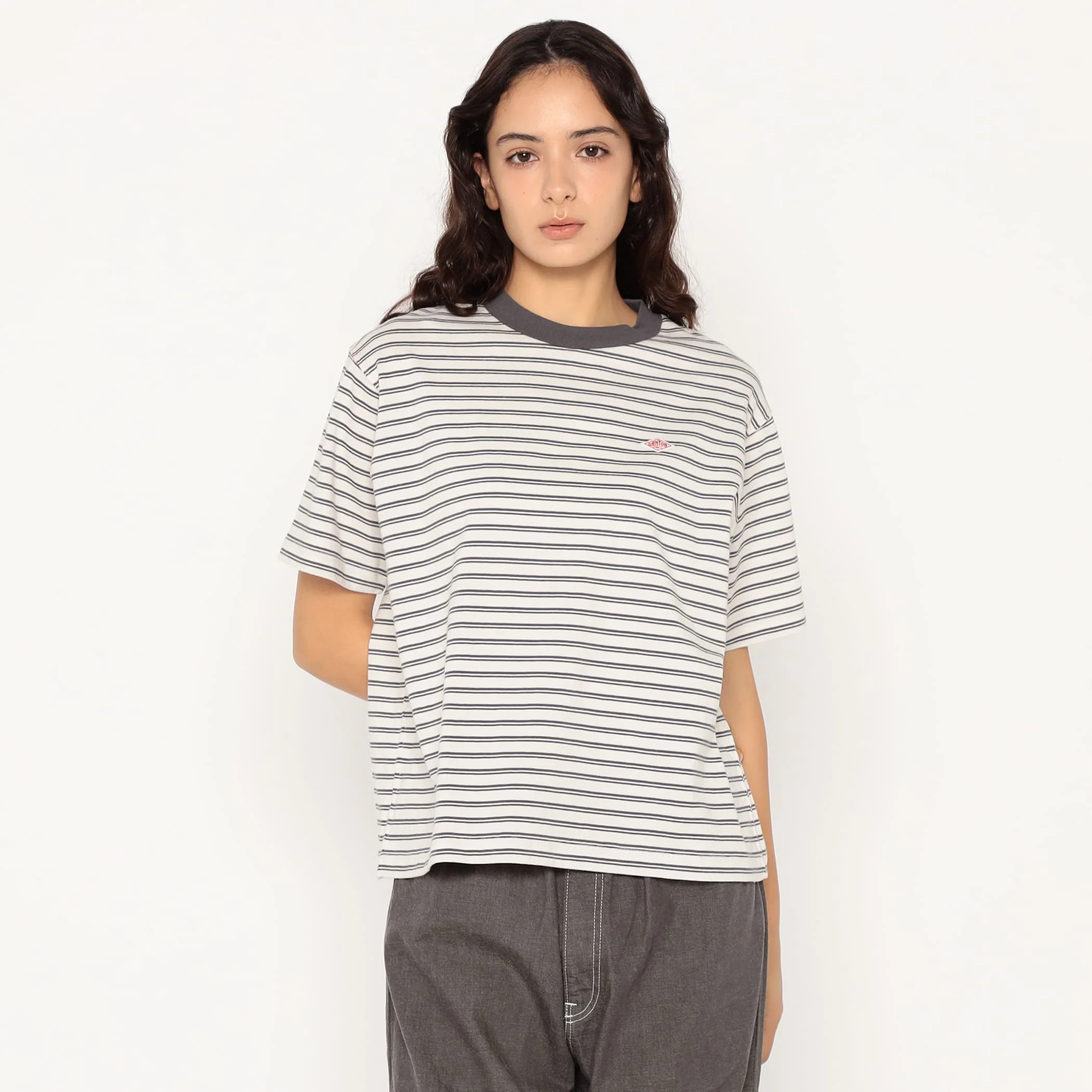 Women's Cotton Jersey Short T-shirt Stripe - Image 15