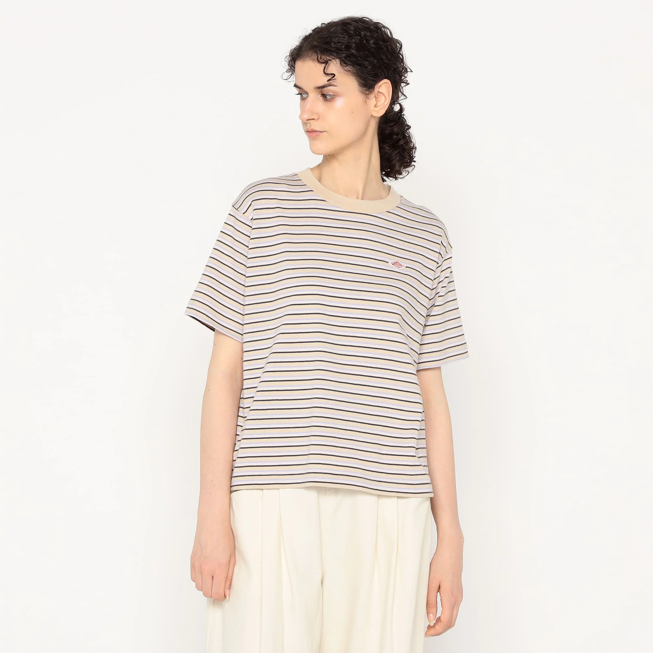 Women's Cotton Jersey Short T-shirt Stripe - Image 17