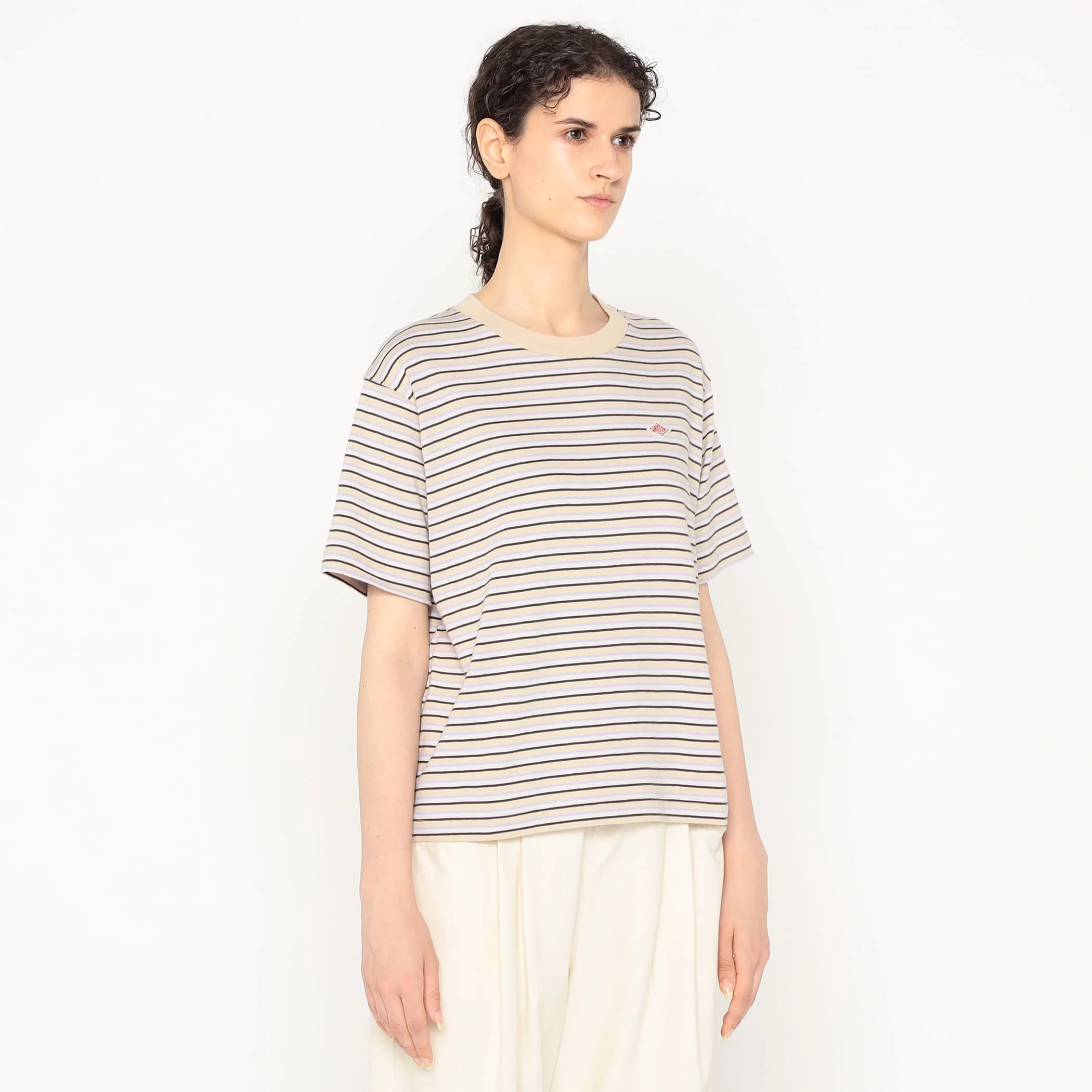 Women's Cotton Jersey Short T-shirt Stripe - Image 5