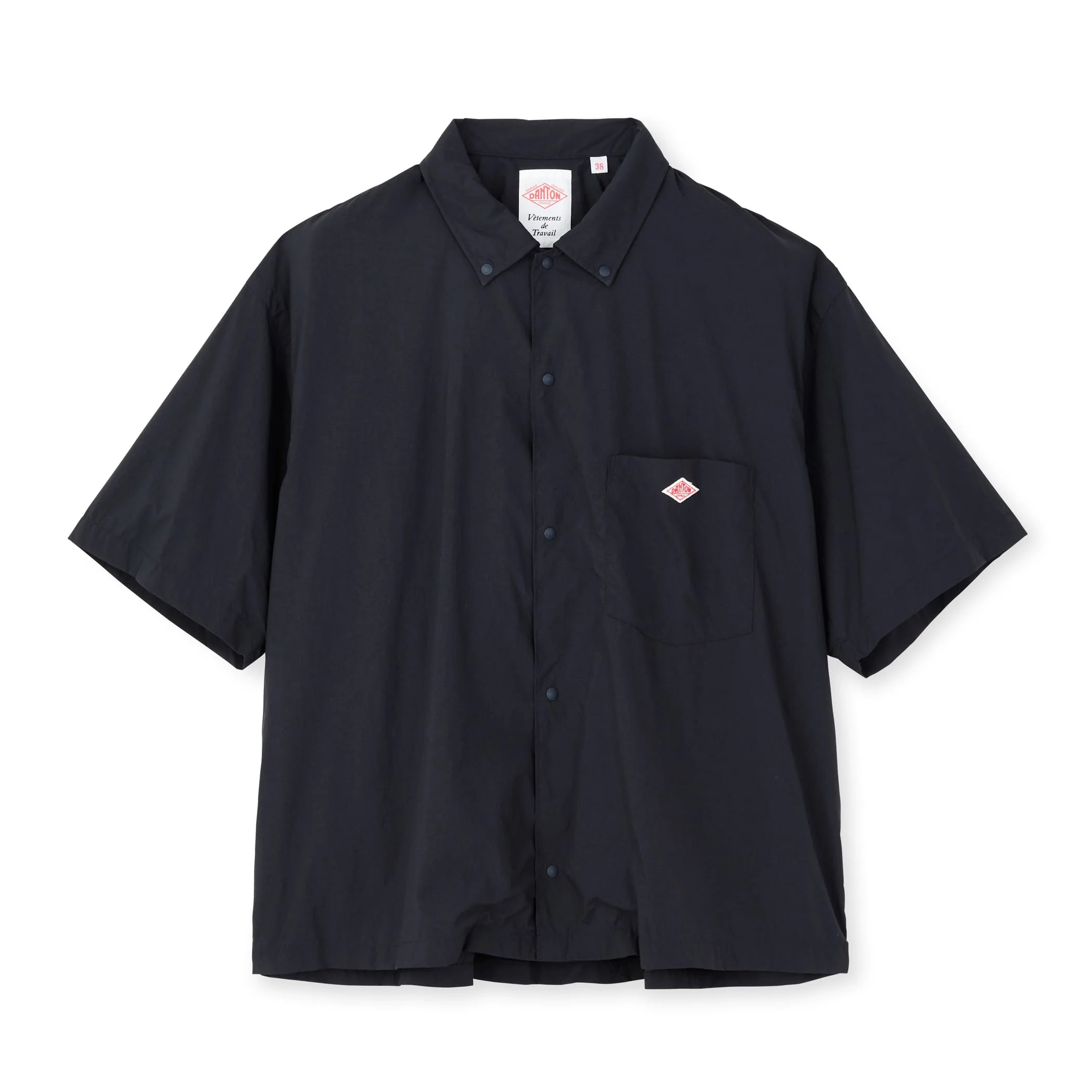 Women's Typewriter Short Sleeve Button-Down Shirt