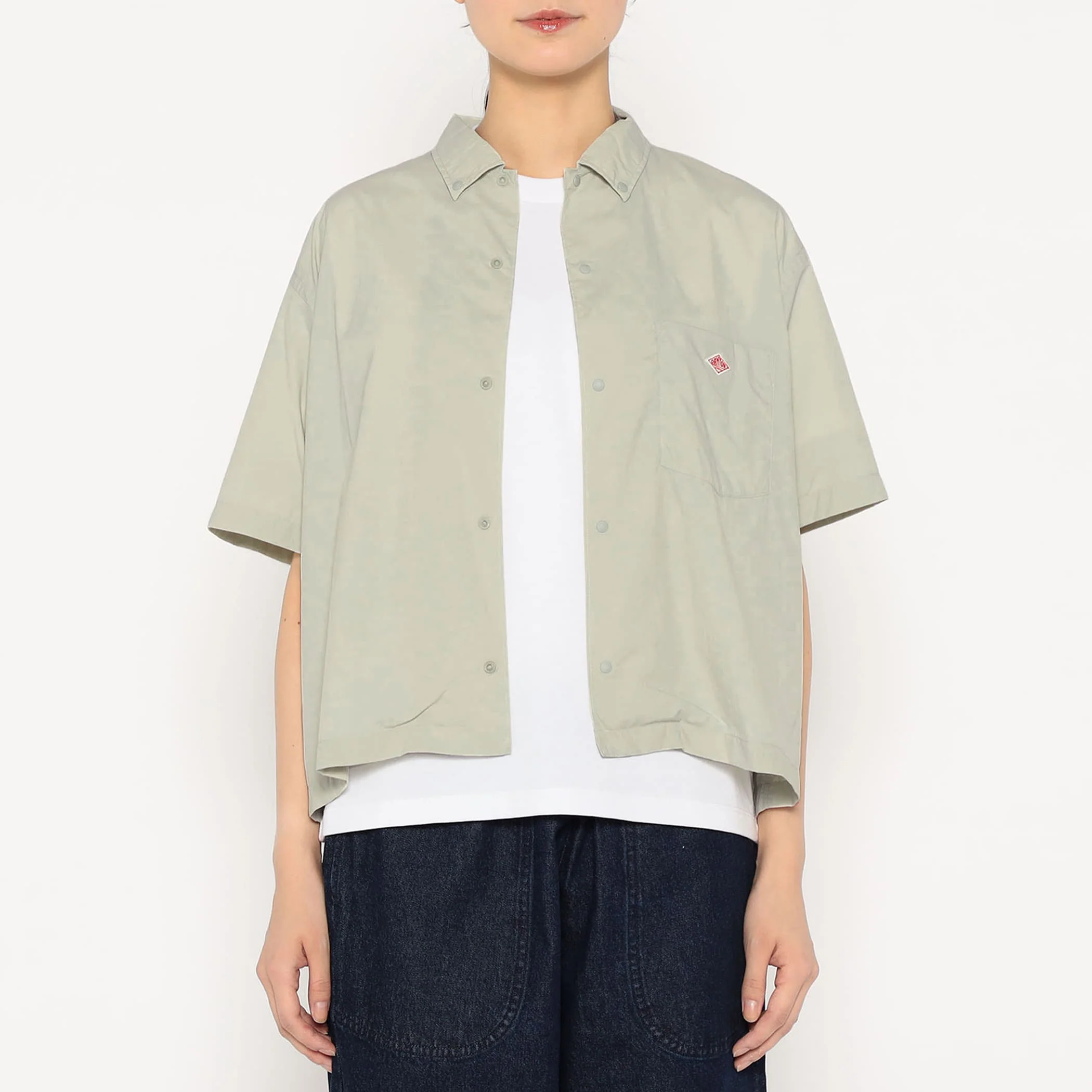 Women's Typewriter Short Sleeve Button-Down Shirt - Image 14