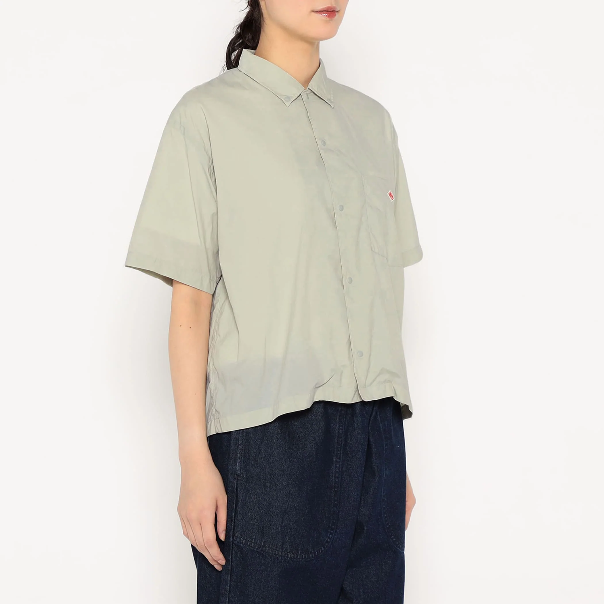 Women's Typewriter Short Sleeve Button-Down Shirt - Image 4