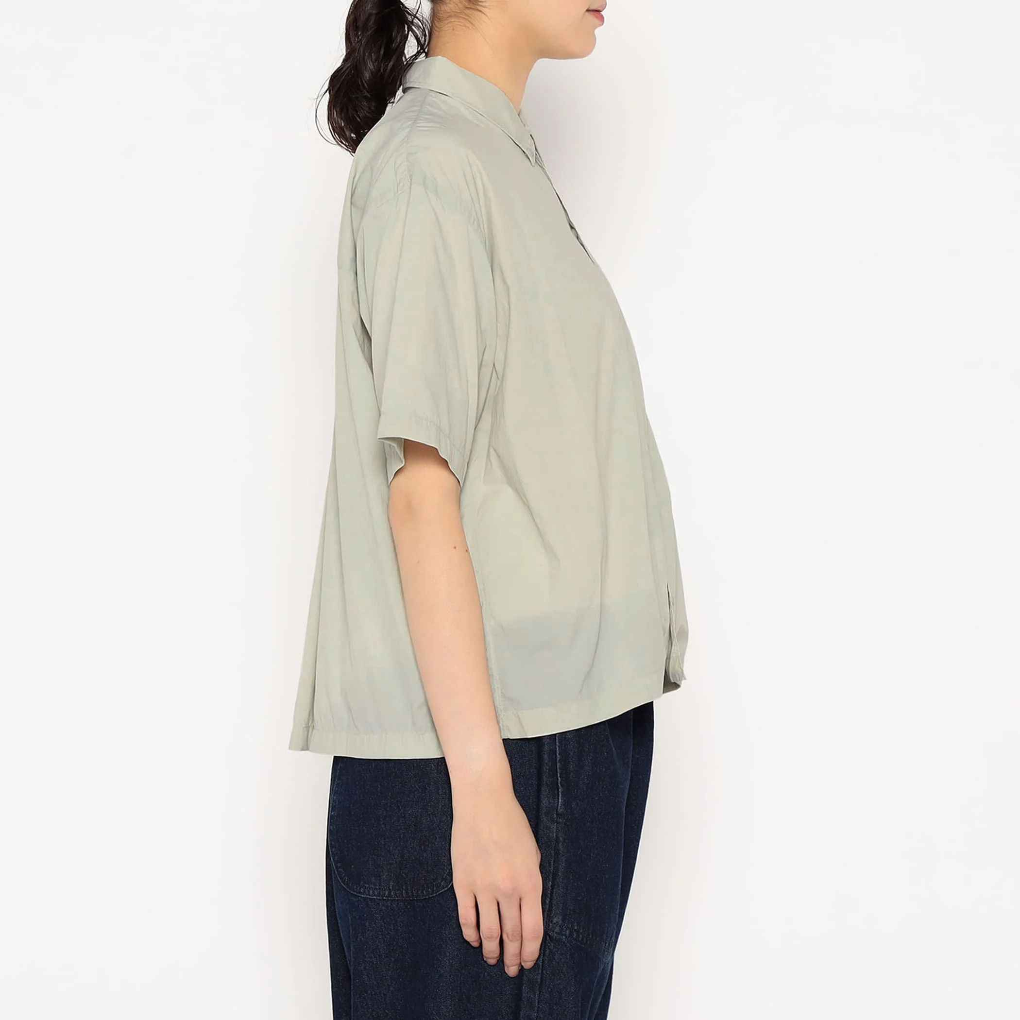 Women's Typewriter Short Sleeve Button-Down Shirt - Image 5