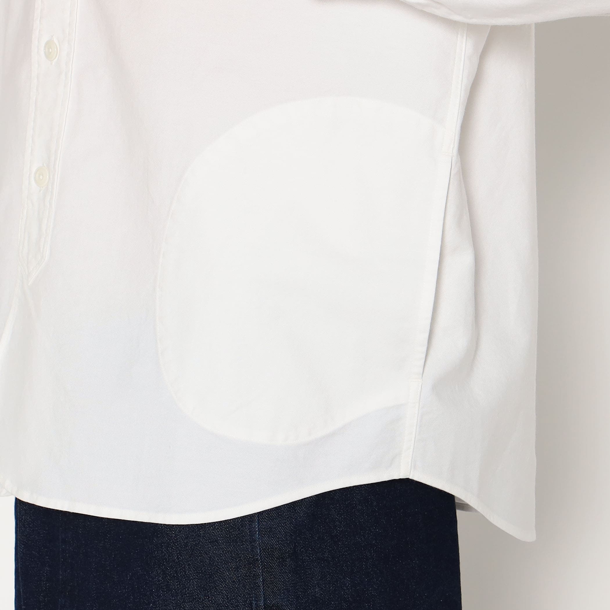 Women's Oxford Band Collar Shirt - Image 12