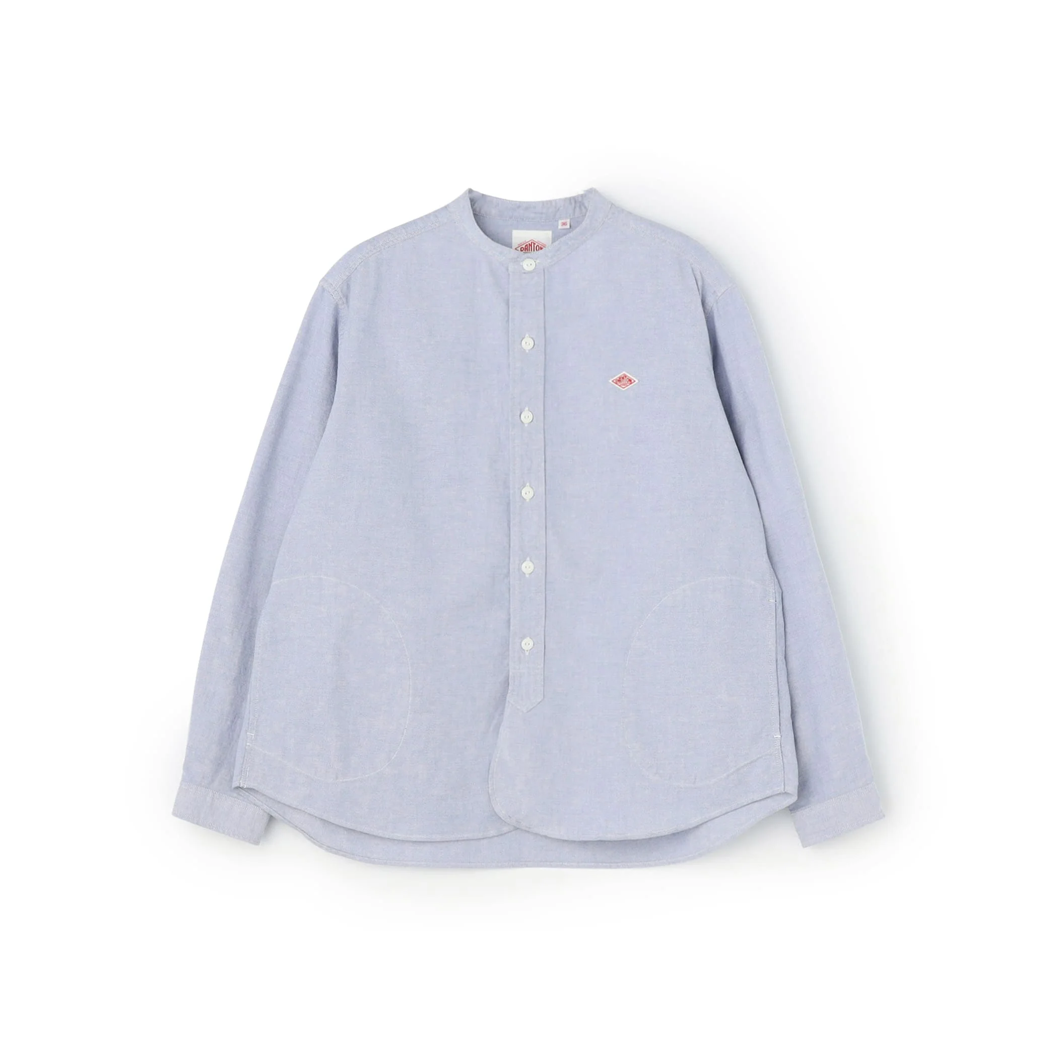 Women's Oxford Band Collar Shirt - Image 3