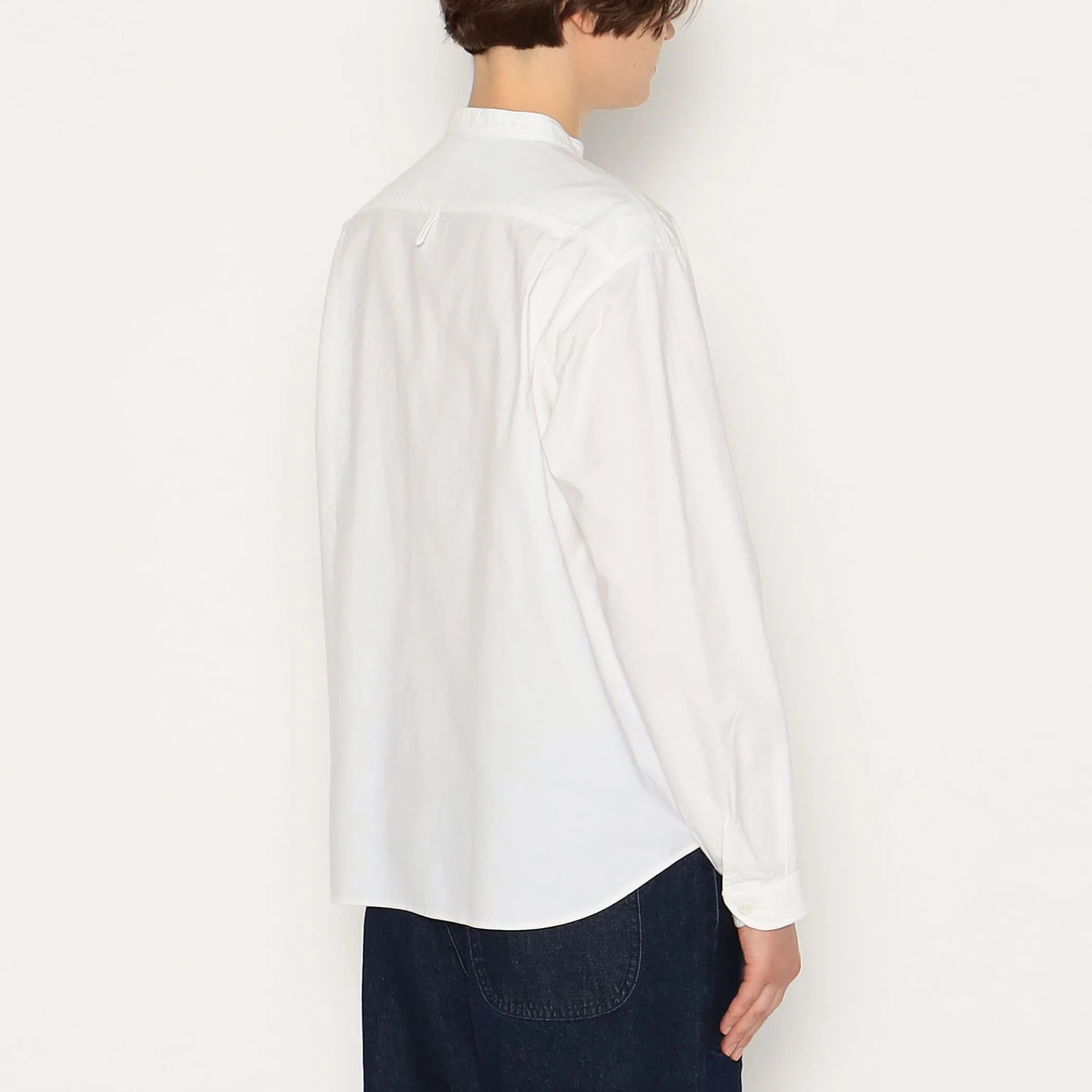 Women's Oxford Band Collar Shirt - Image 7