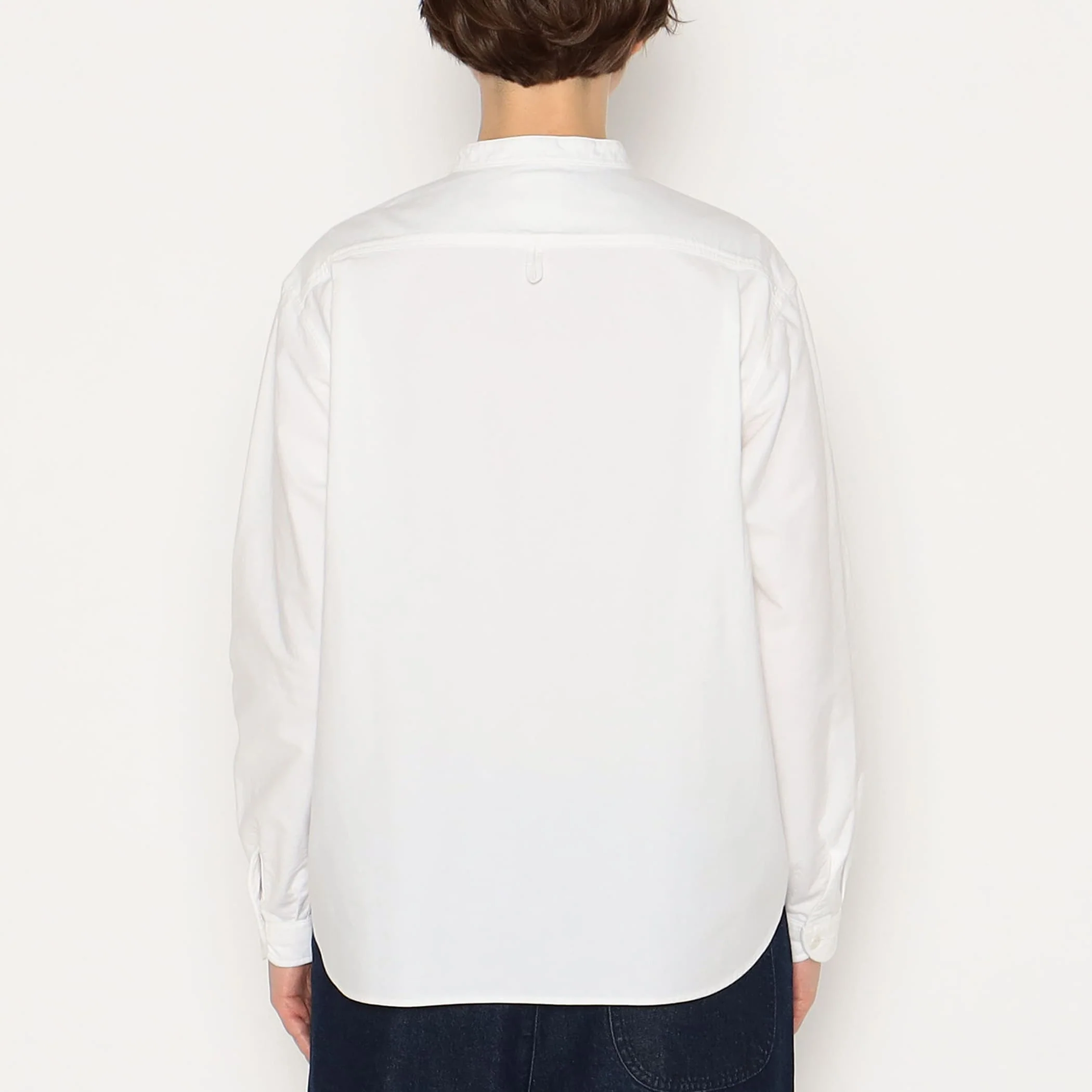 Women's Oxford Band Collar Shirt - Image 8