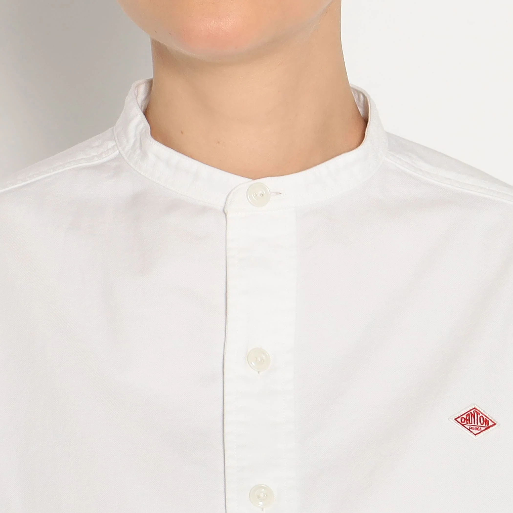 Women's Oxford Band Collar Shirt - Image 9