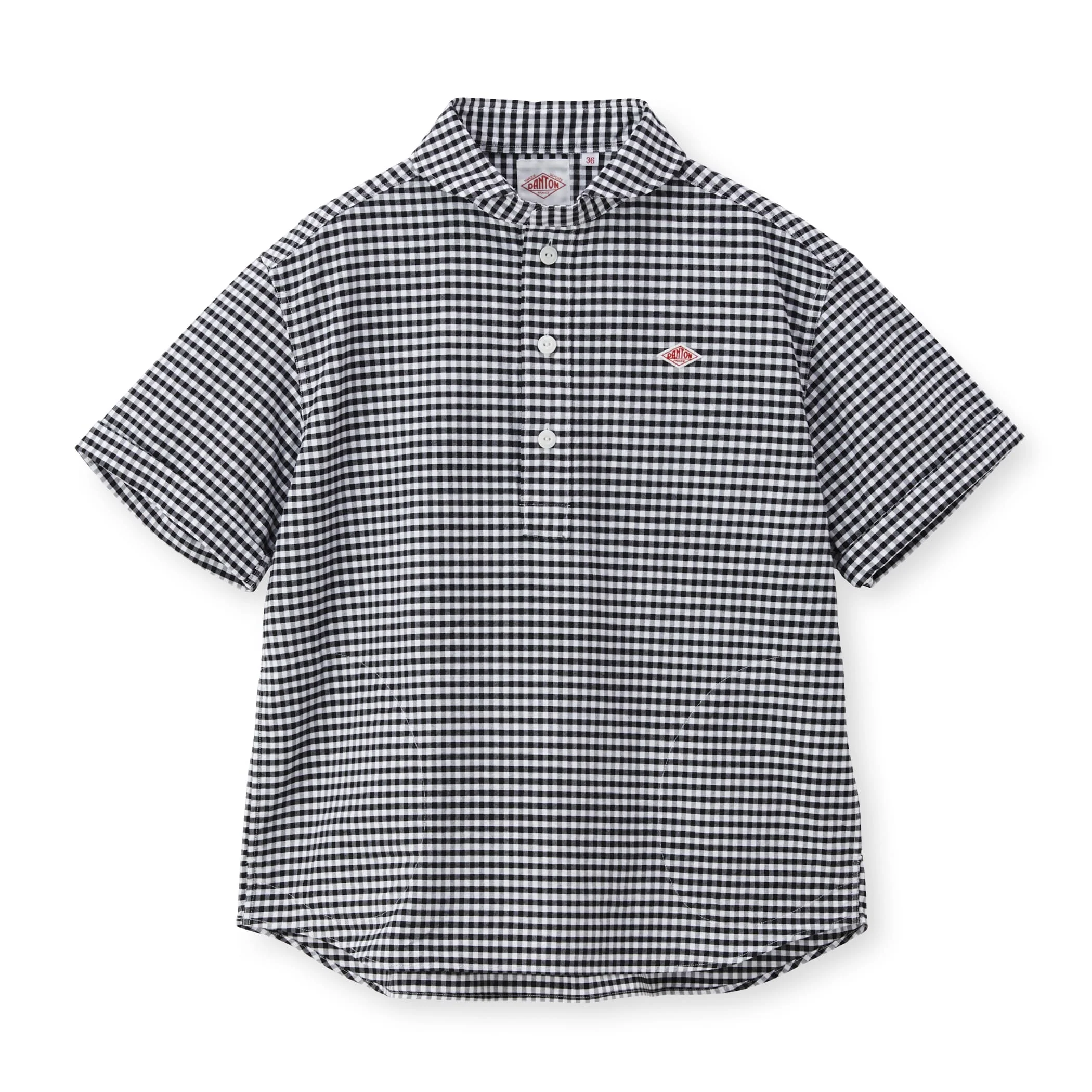 Women's Oxford Round Collar Short Sleeve Pullover Shirt Pattern