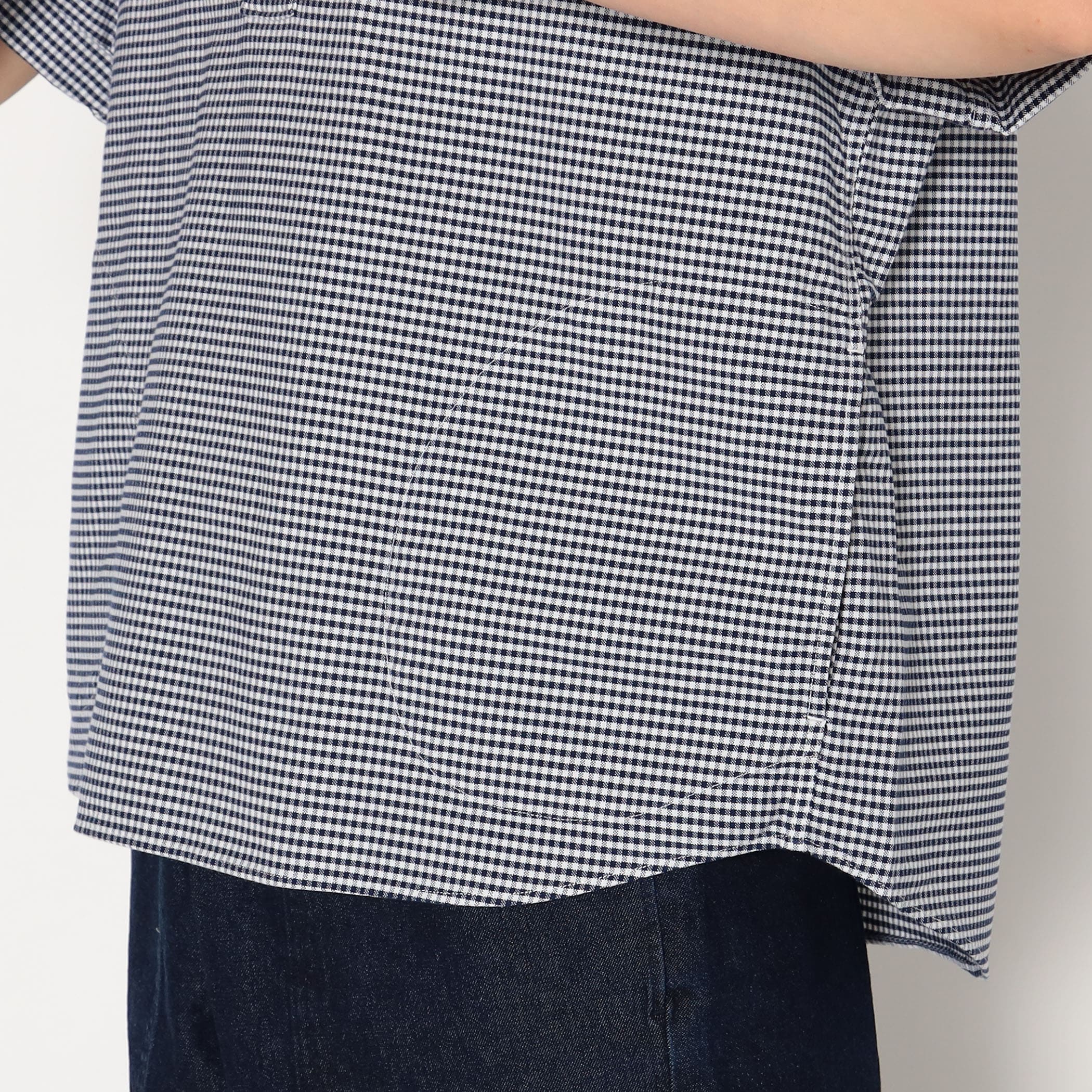 Women's Oxford Round Collar Short Sleeve Pullover Shirt Pattern - Image 11