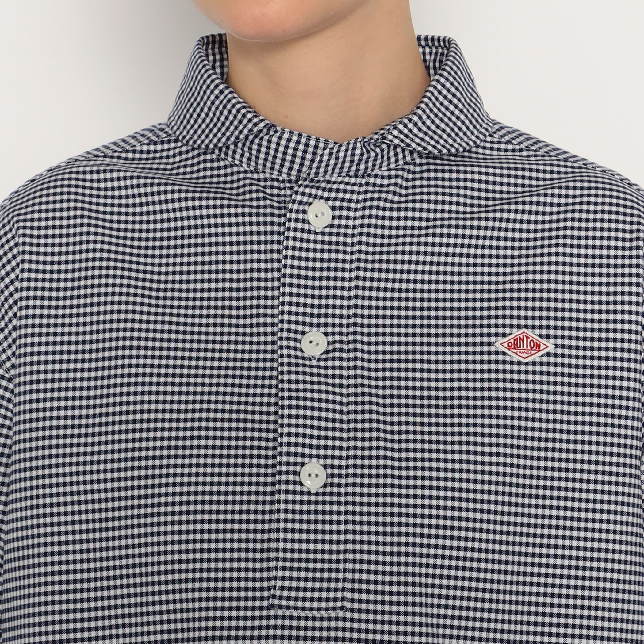 Women's Oxford Round Collar Short Sleeve Pullover Shirt Pattern - Image 8