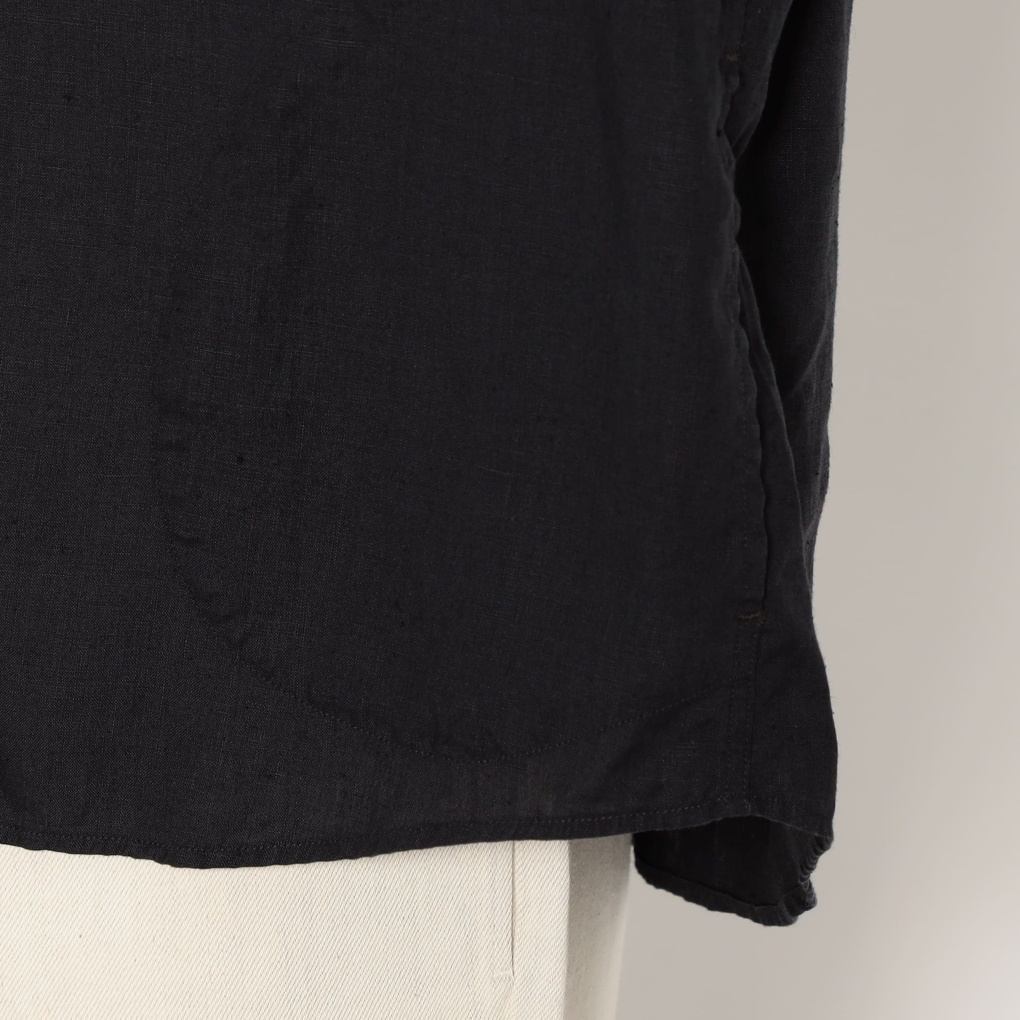 Women's Linen Round Collar Short Sleeve Pullover Shirt - Image 10