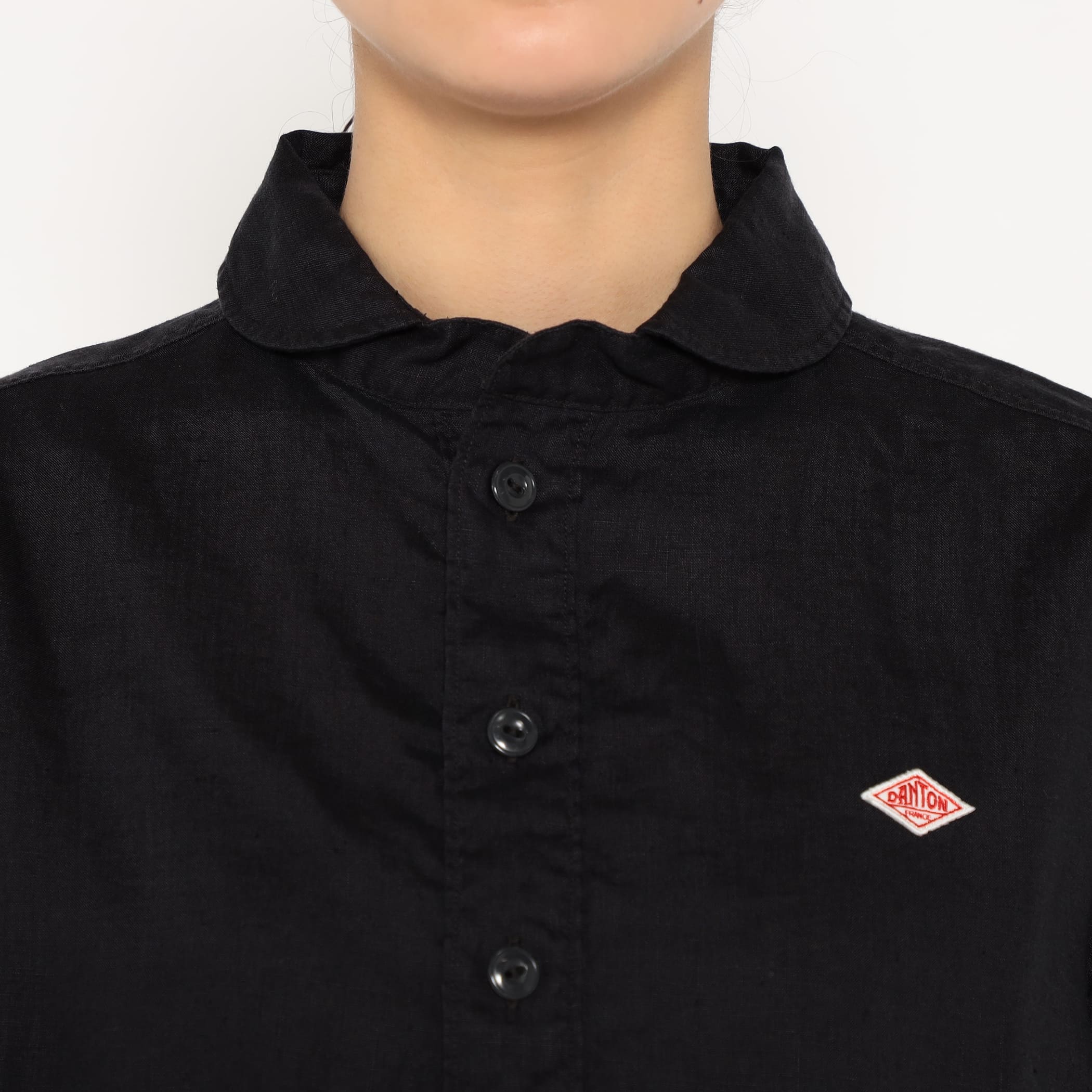 Women's Linen Round Collar Short Sleeve Pullover Shirt - Image 8