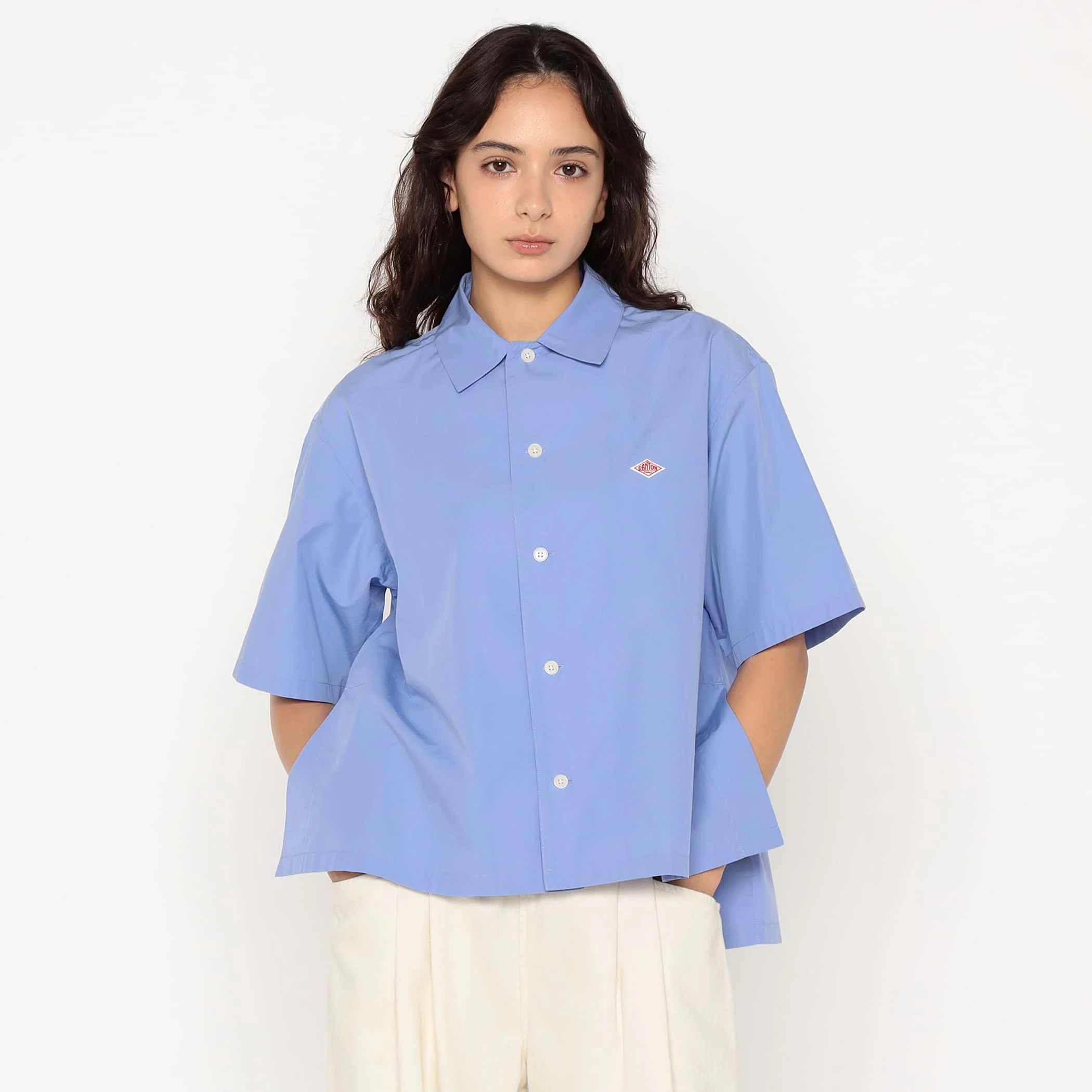 Women's Cotton Poplin Half Sleeve Shirt - Image 14