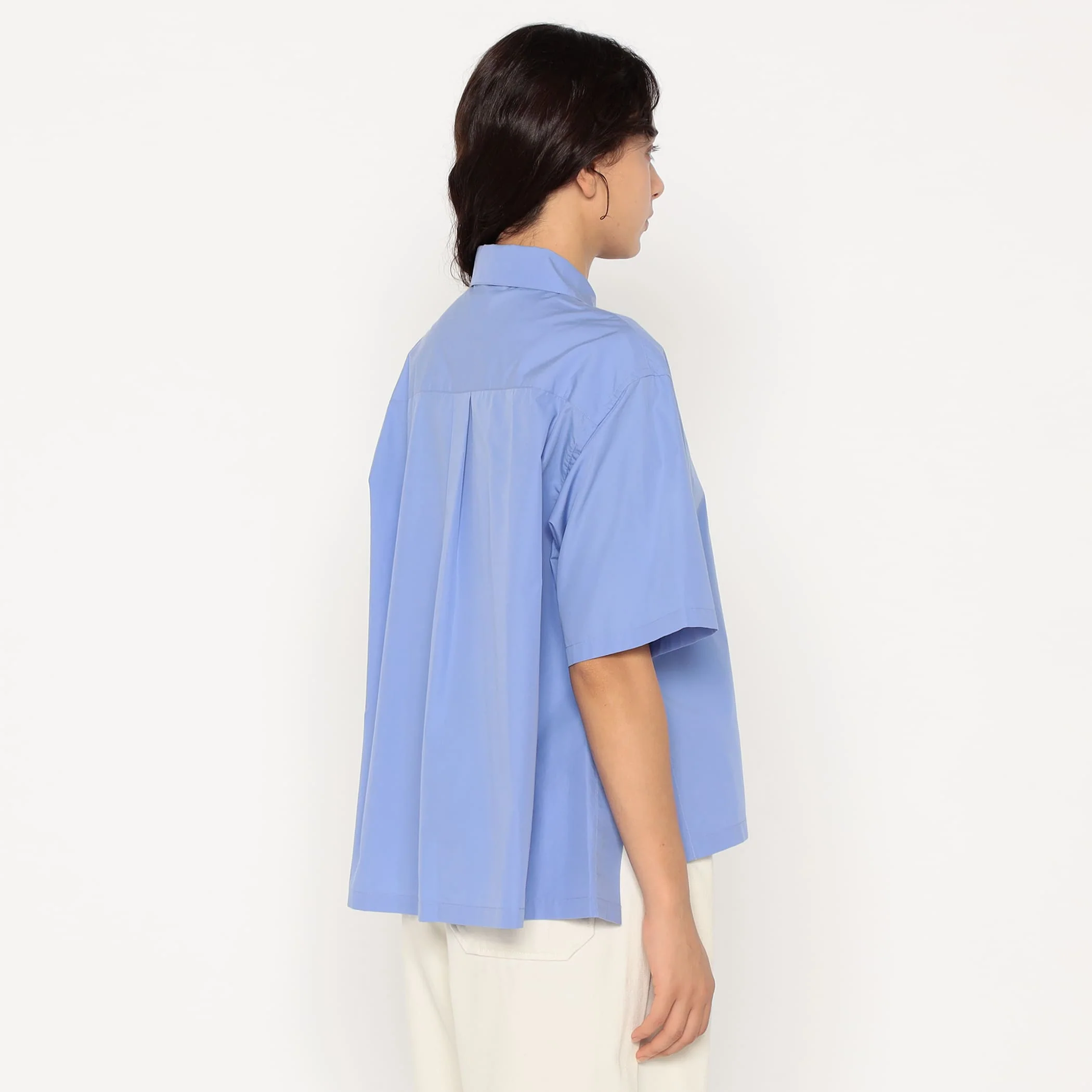 Women's Cotton Poplin Half Sleeve Shirt - Image 5