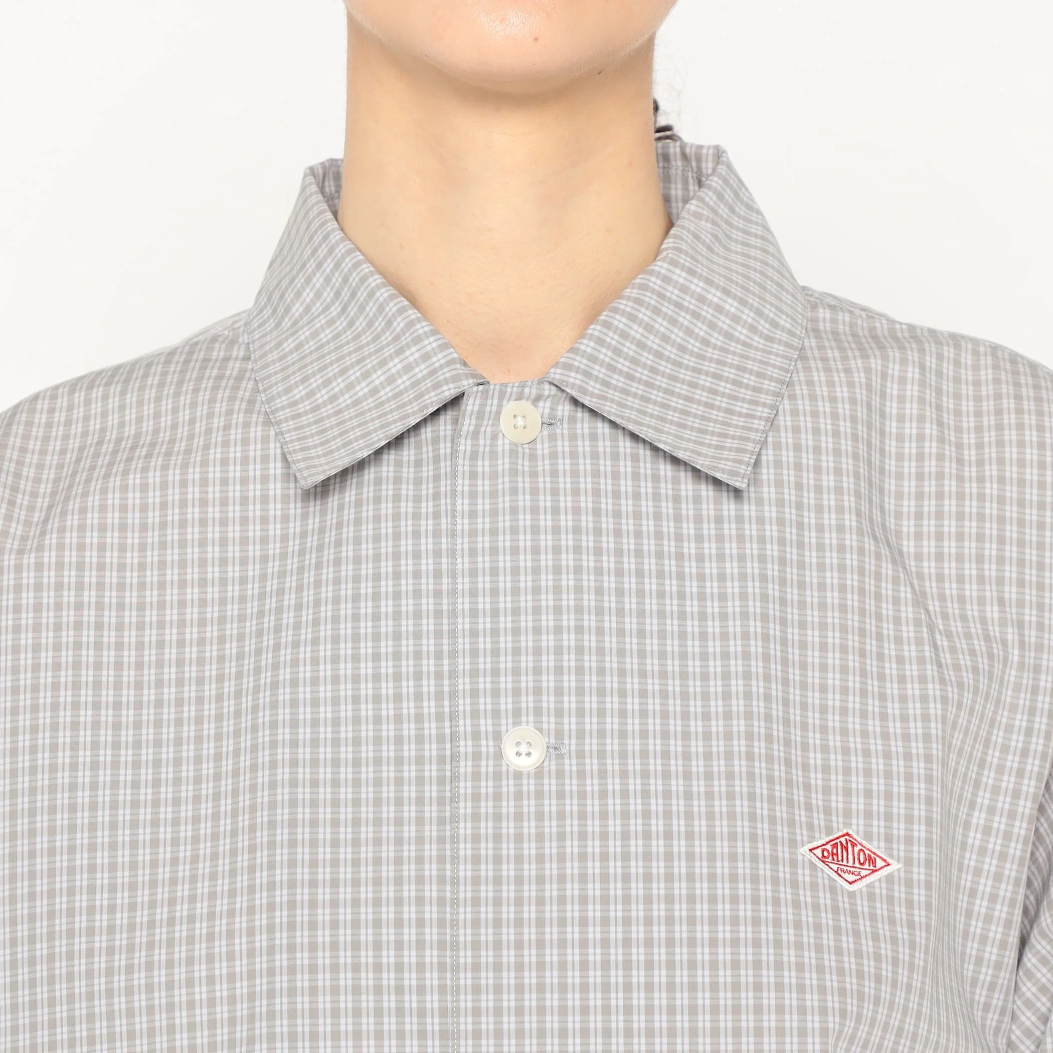 Women's Cotton Poplin Half Sleeve Shirt Plaid - Image 9