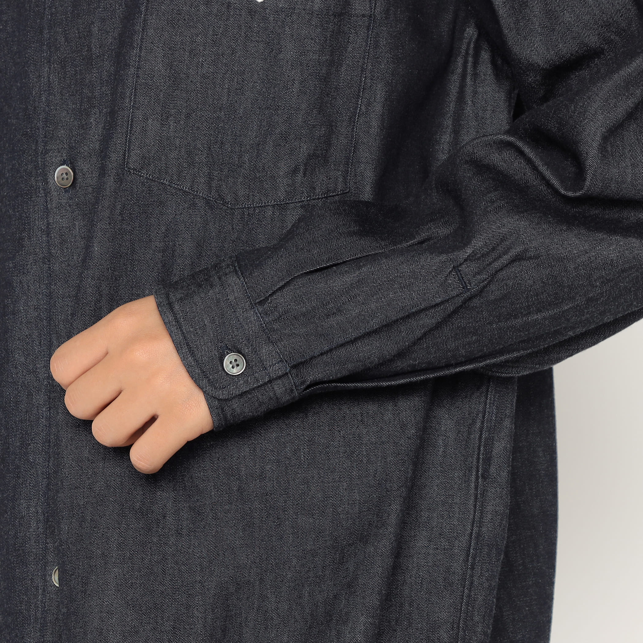 Women's Denim Dungaree Classic Collar Shirt - Image 11